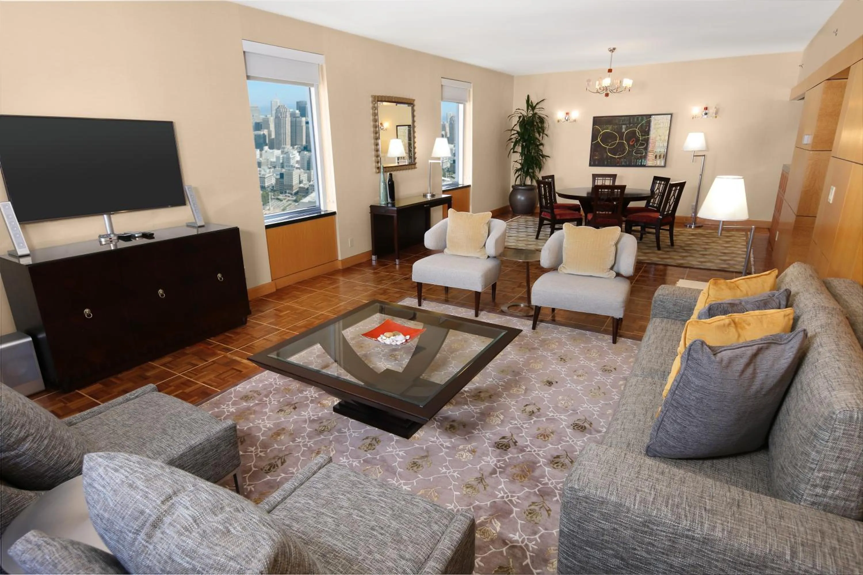 Living room in Hilton San Francisco Union Square