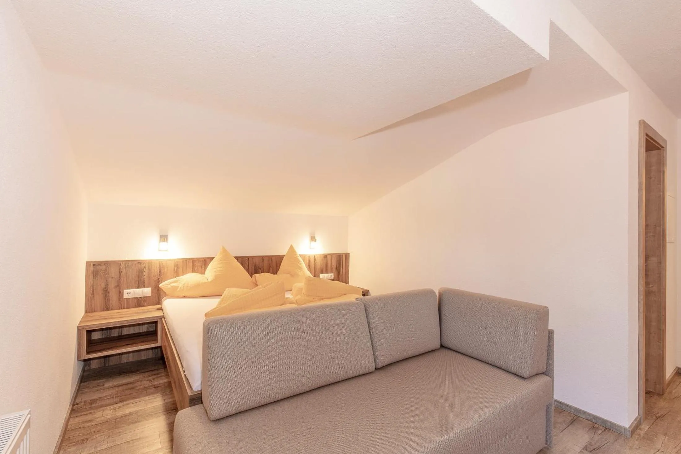 Living room, Bed in Apart Felsenhof