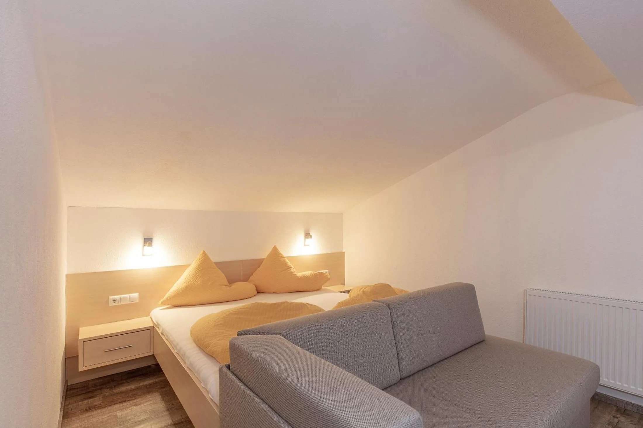 Living room, Bed in Apart Felsenhof