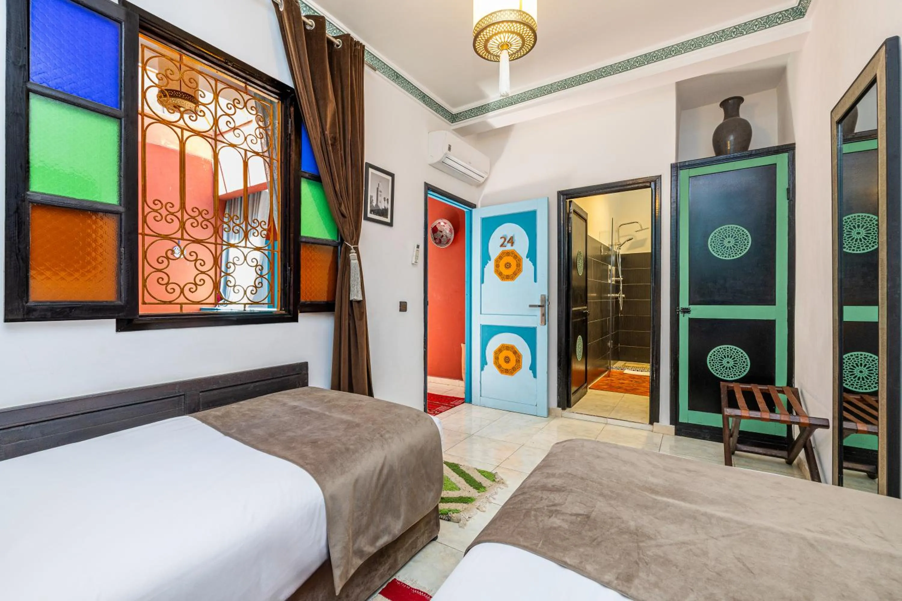 View (from property/room), Bed in Riad Luzia