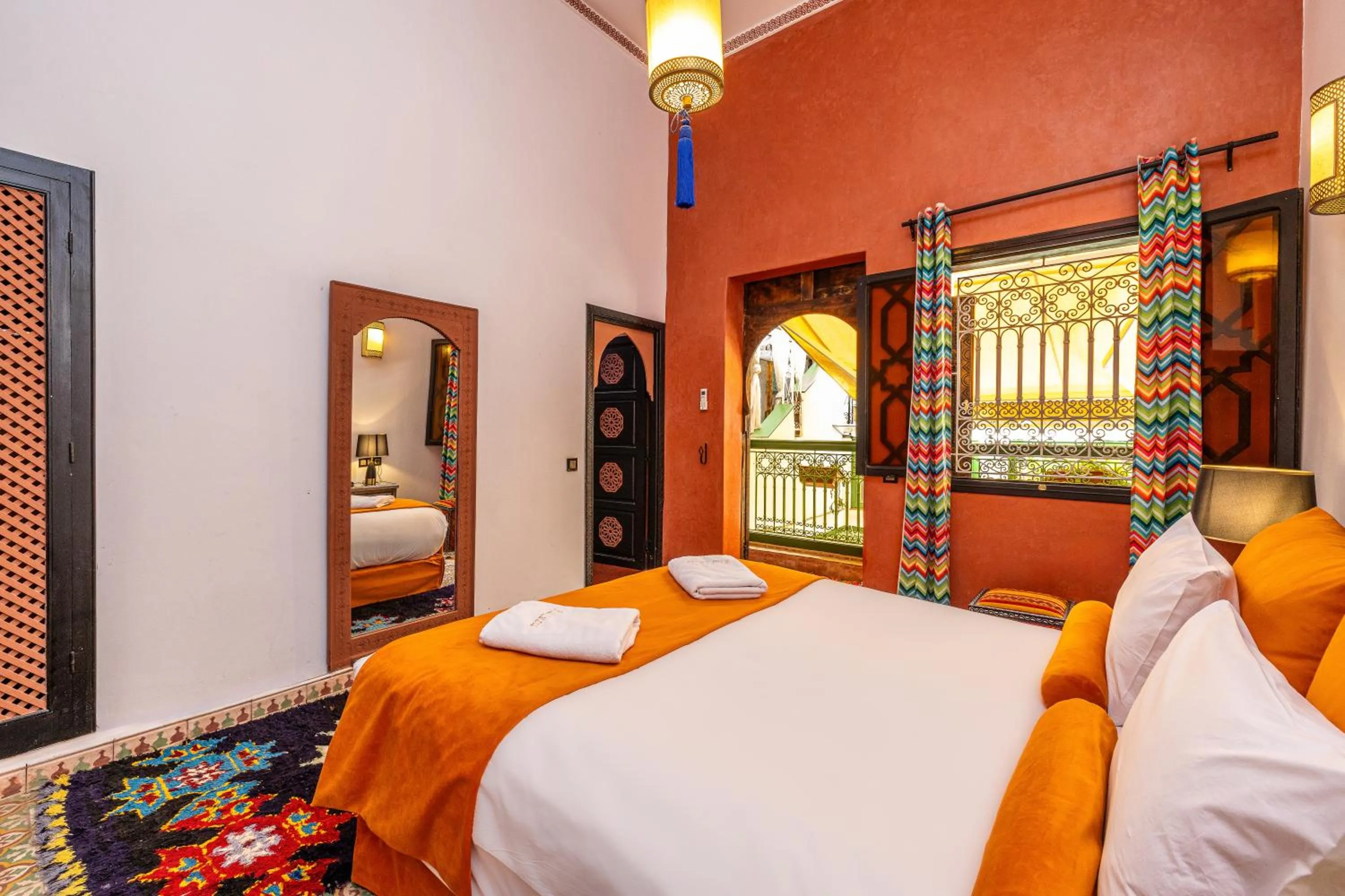 View (from property/room), Bed in Riad Luzia