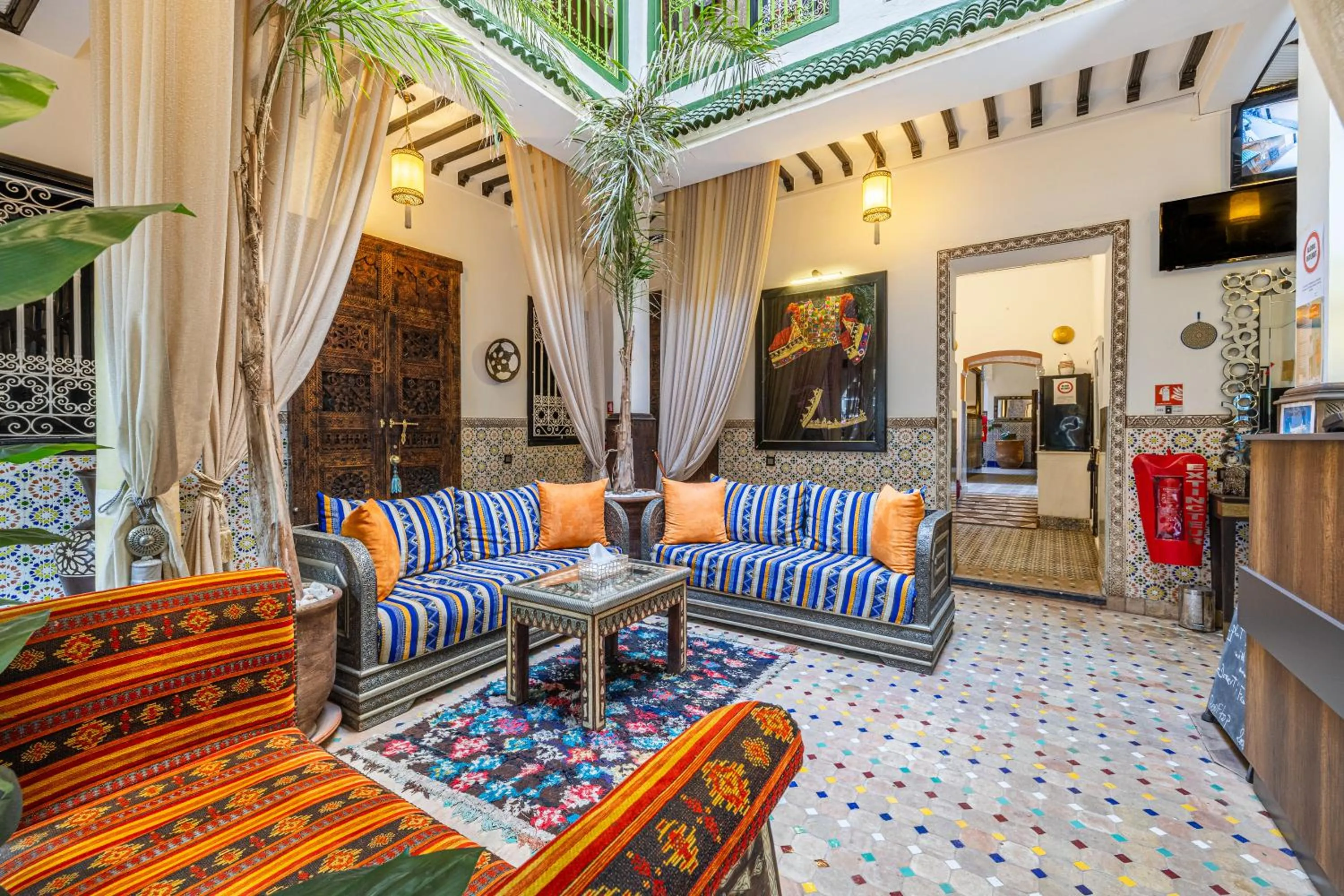 Lobby or reception in Riad Luzia