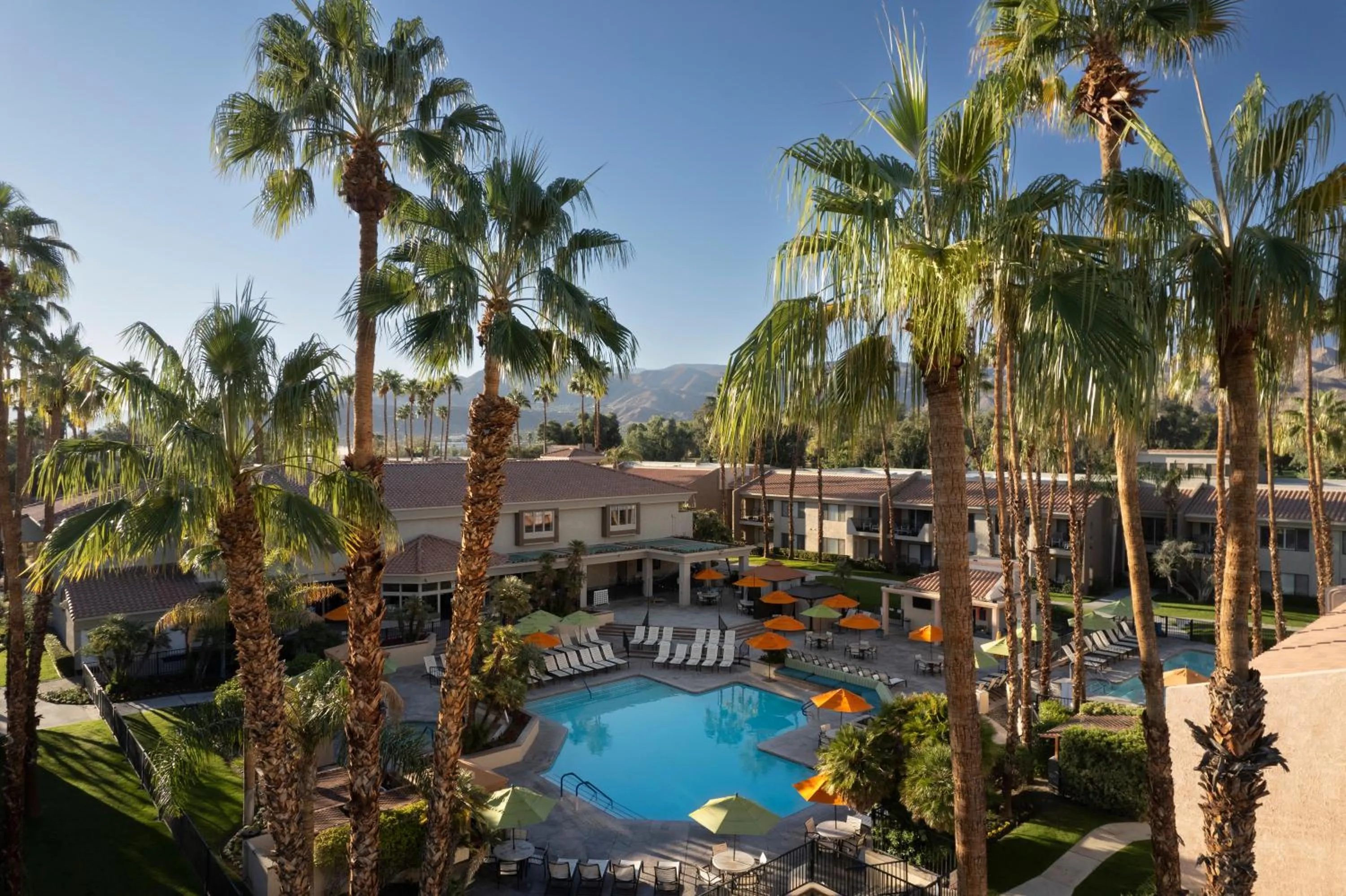 Pool view in Hyatt Vacation Club at Desert Oasis