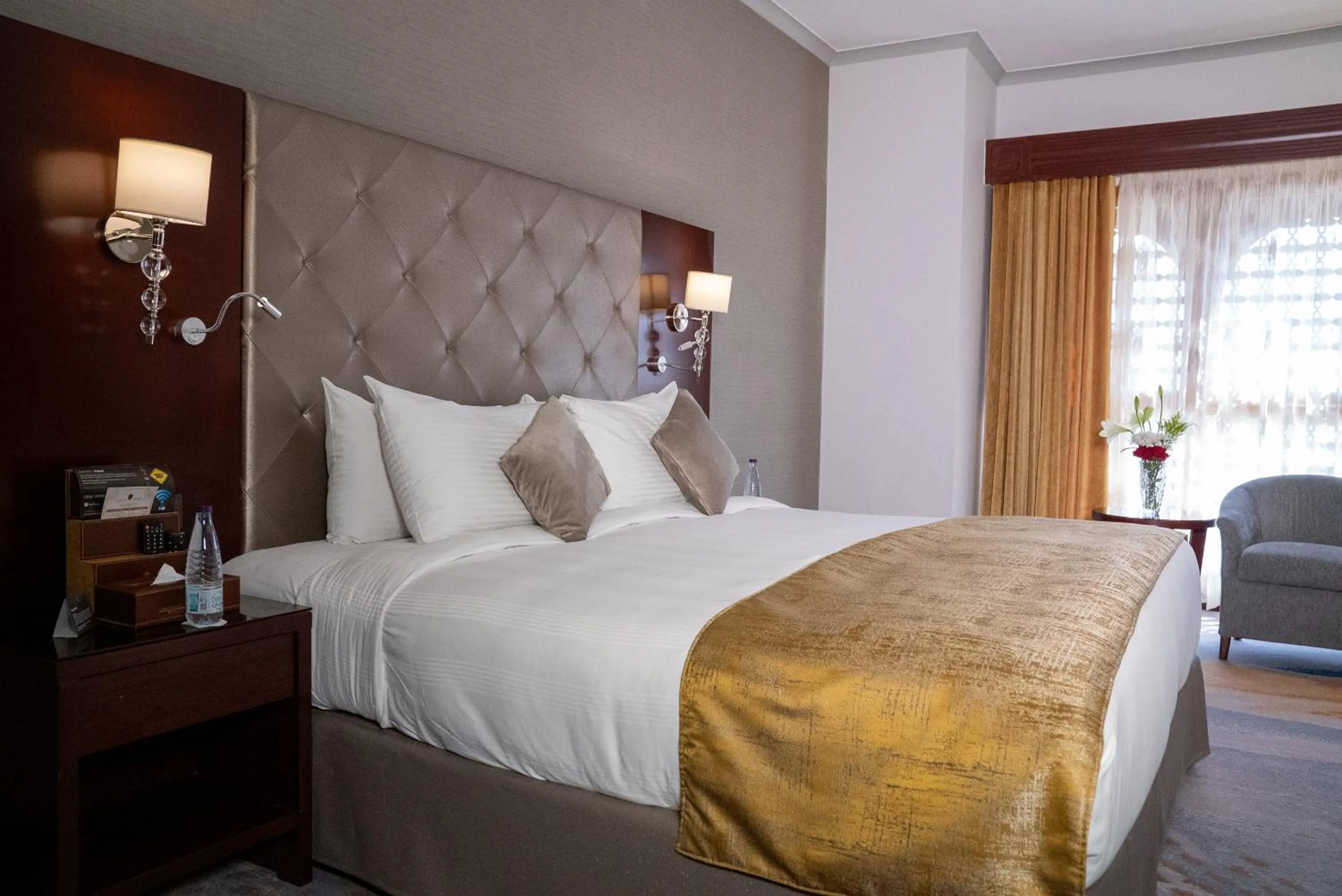 Bed in Dar Al Taqwa Hotel