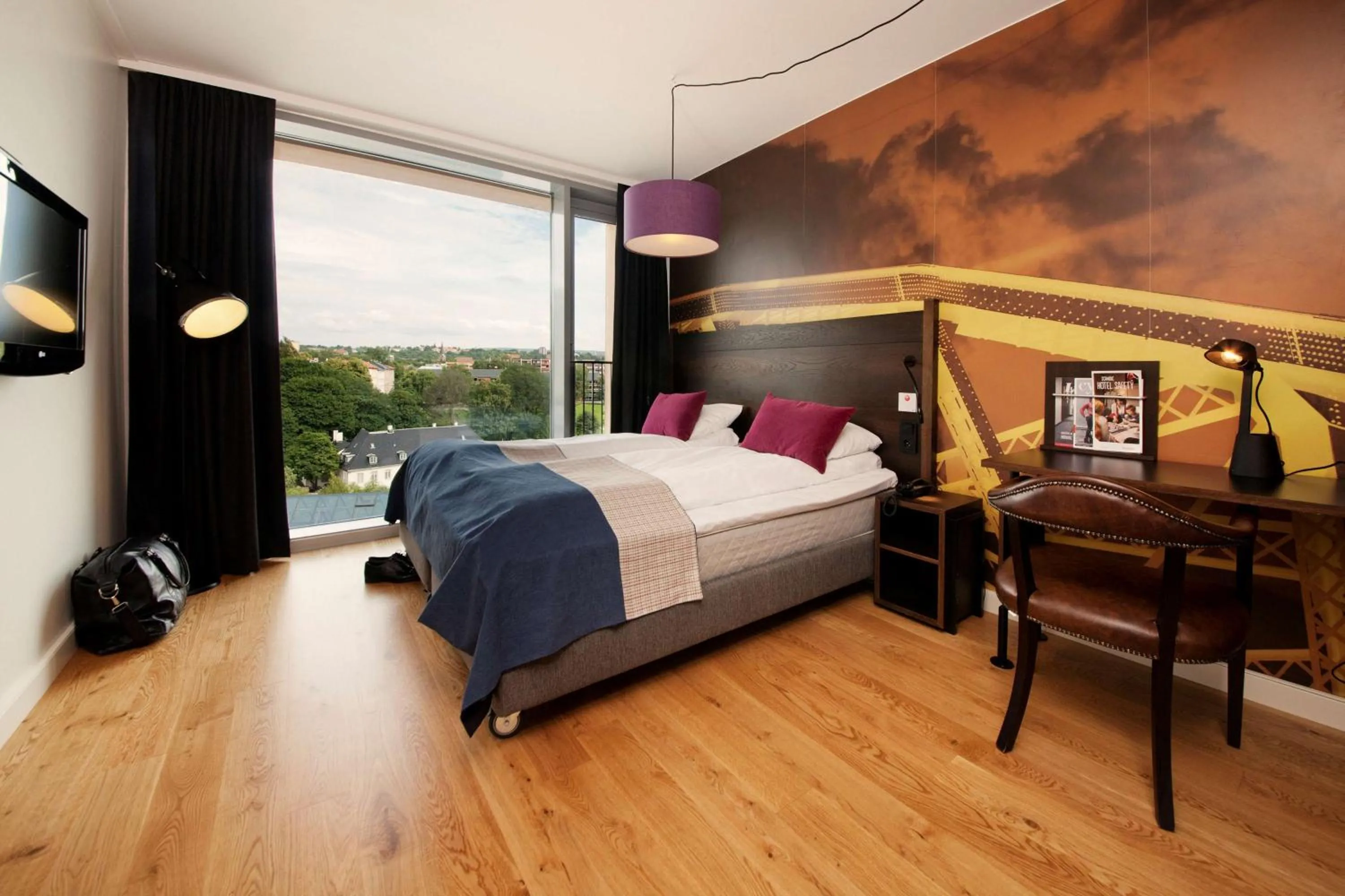 Bedroom, Bed in Scandic Vulkan