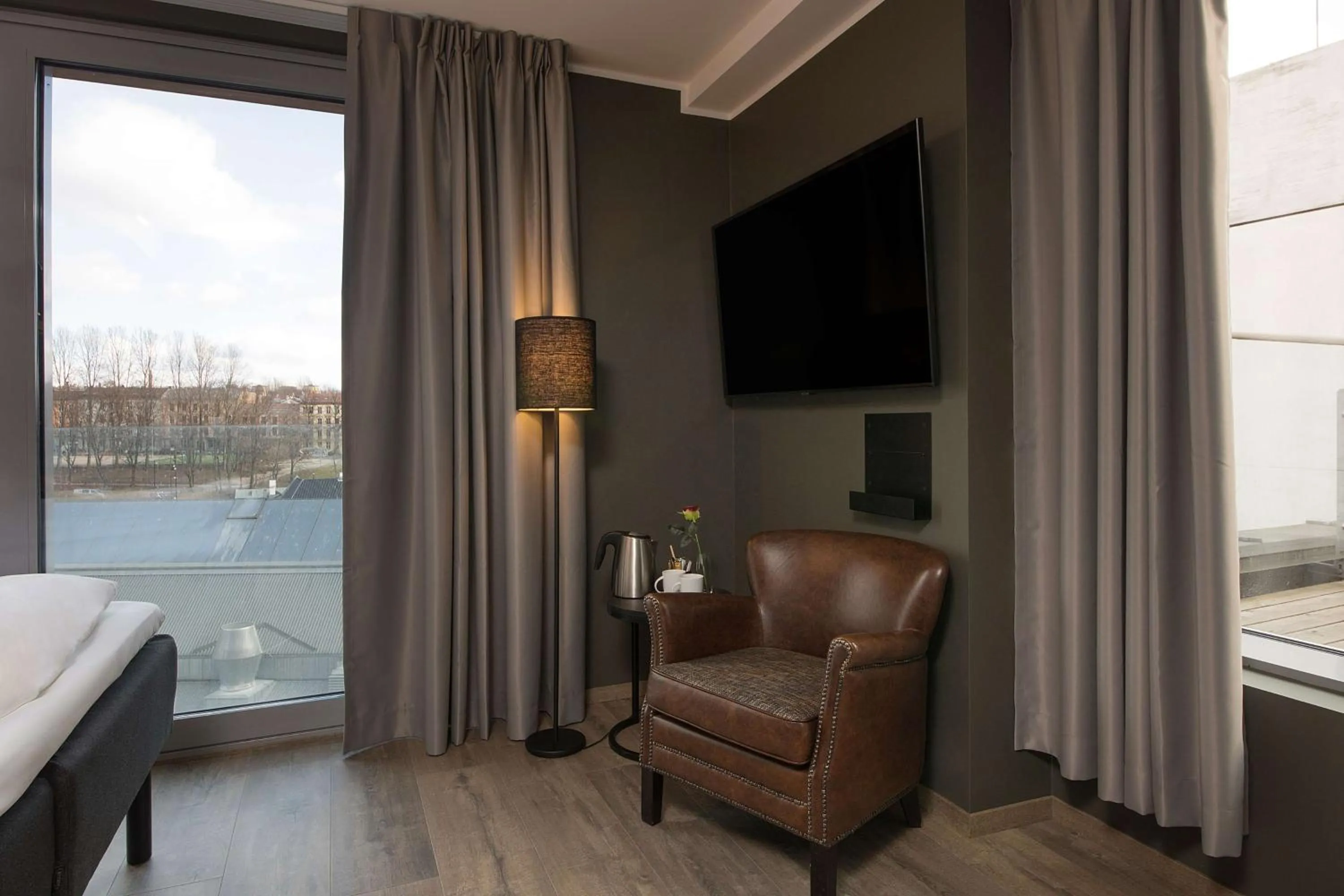 Bedroom, Bed in Scandic Vulkan