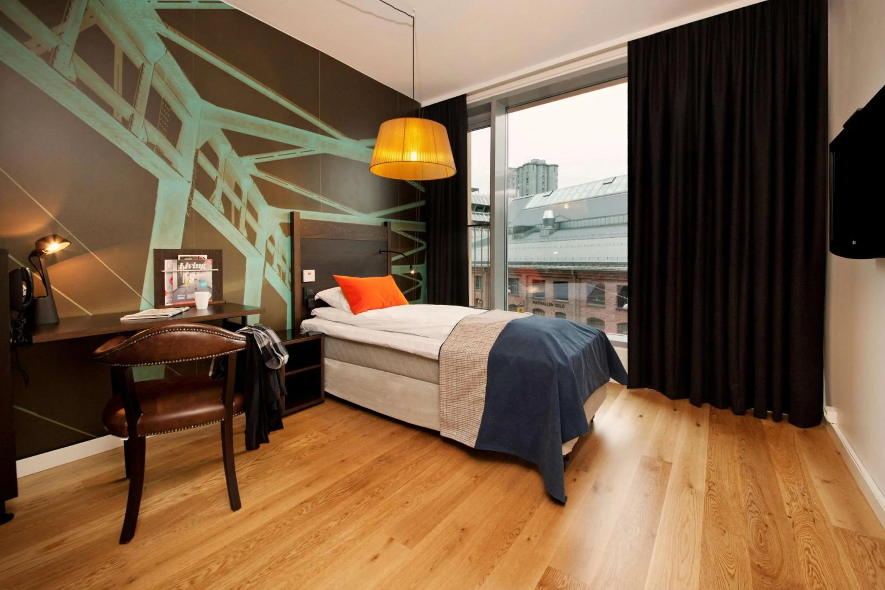 Bedroom, Bed in Scandic Vulkan