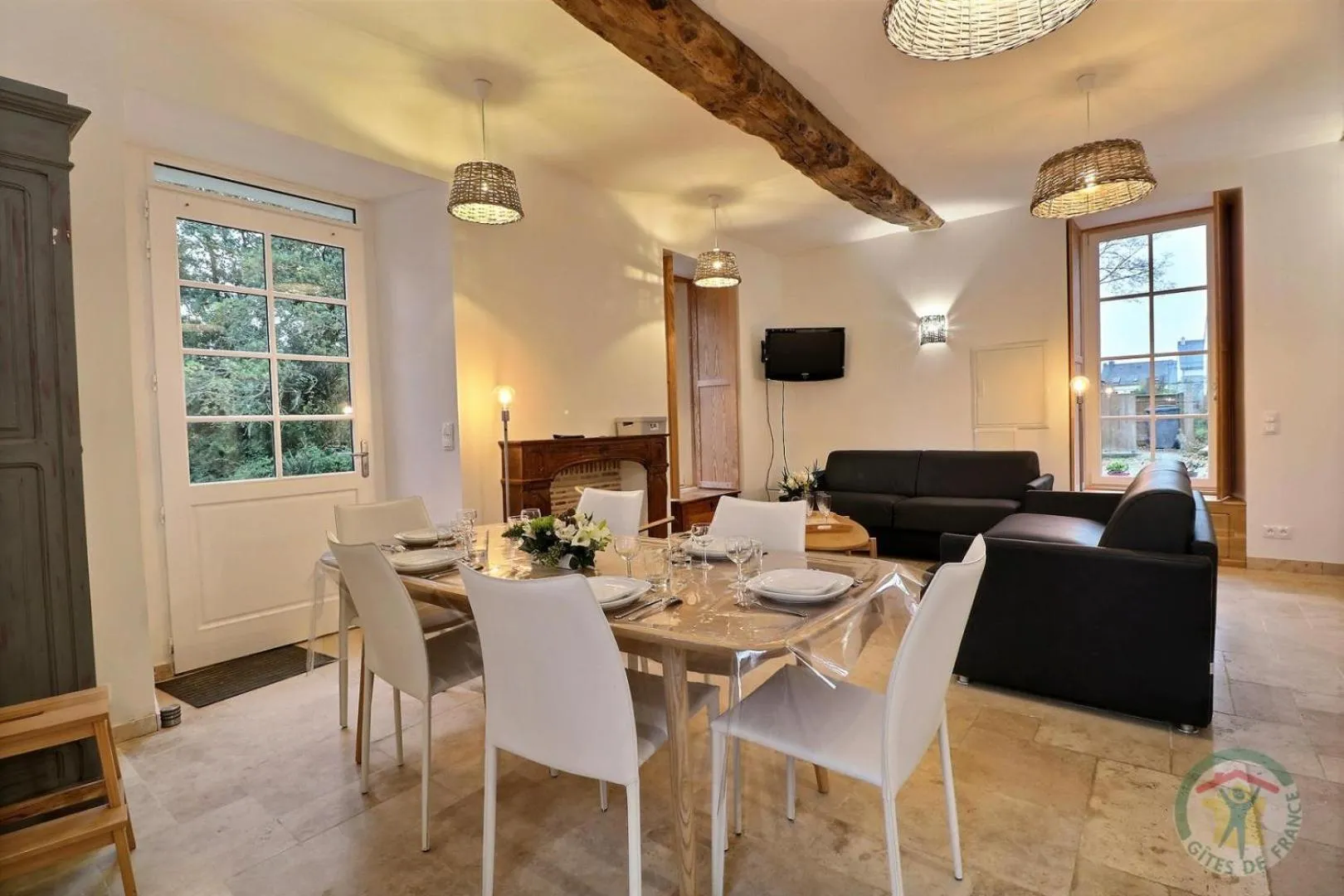 Living room in Chateau des Fontenelles