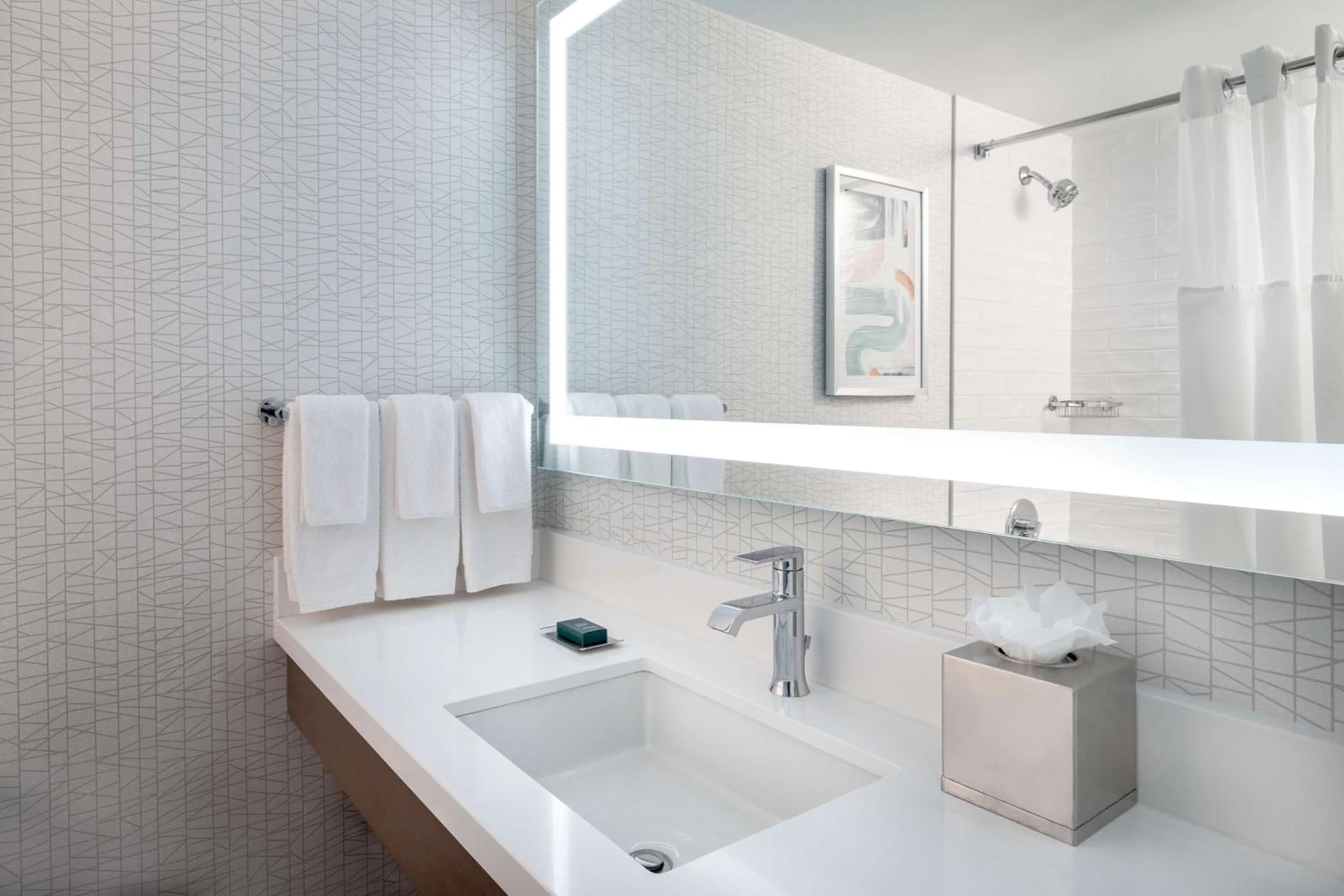 Bathroom in DoubleTree by Hilton Hotel and Conference Center Chicago North Shore