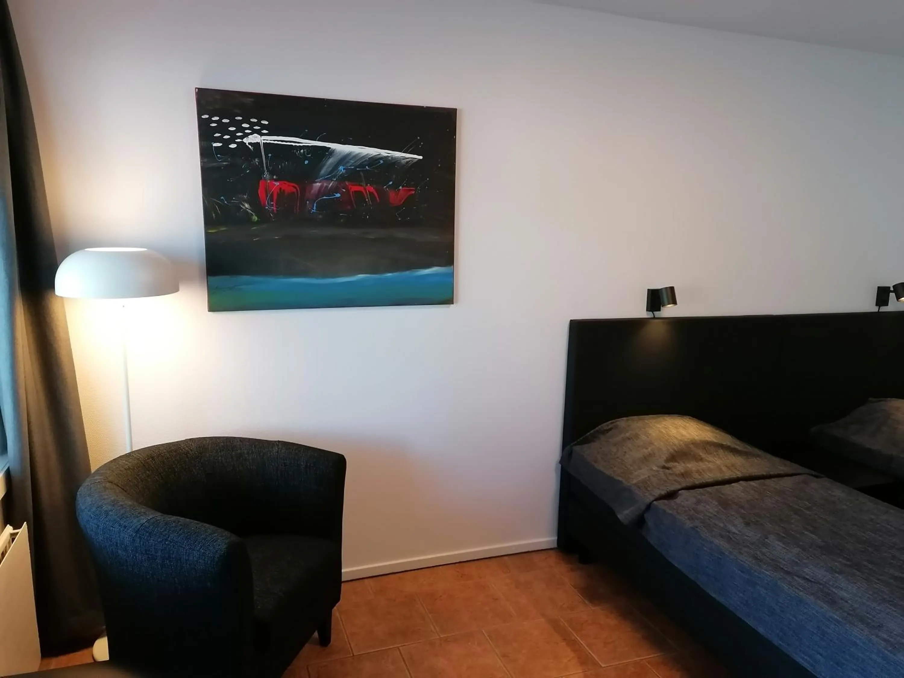 Bed in Hotel Esplanad