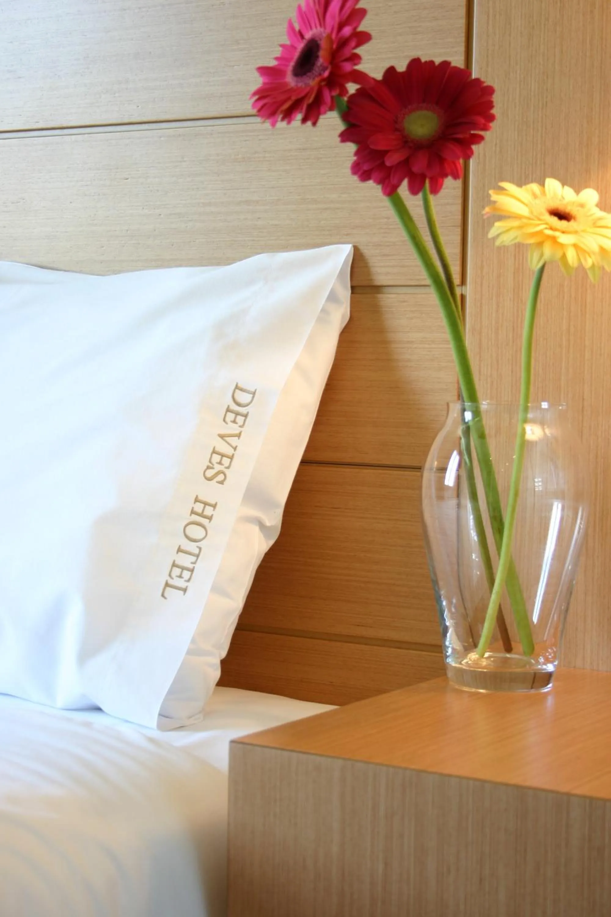 Decorative detail, Bed in Deves Hotel