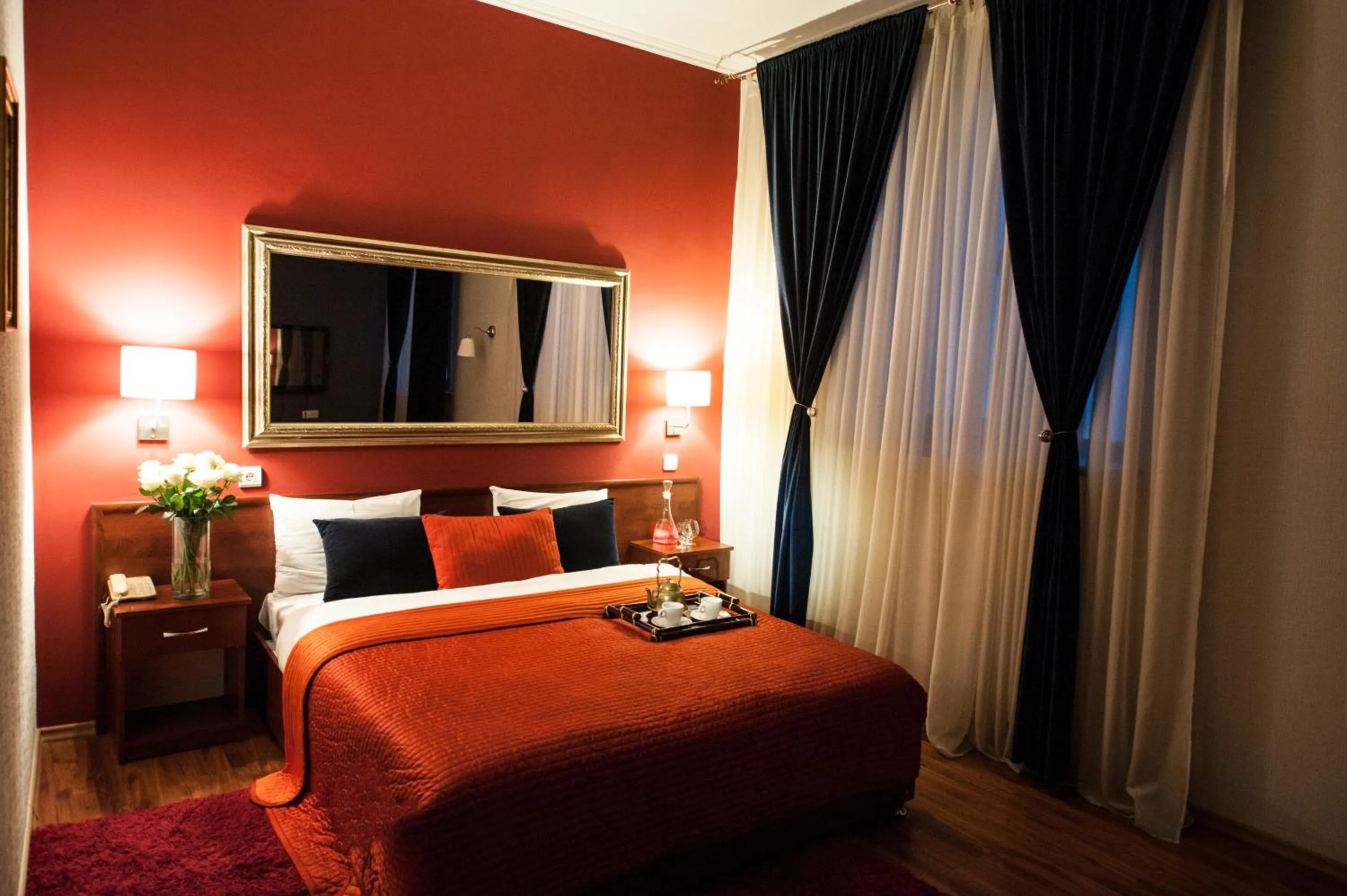 Bed in Art-Rustic Boutique Hotel