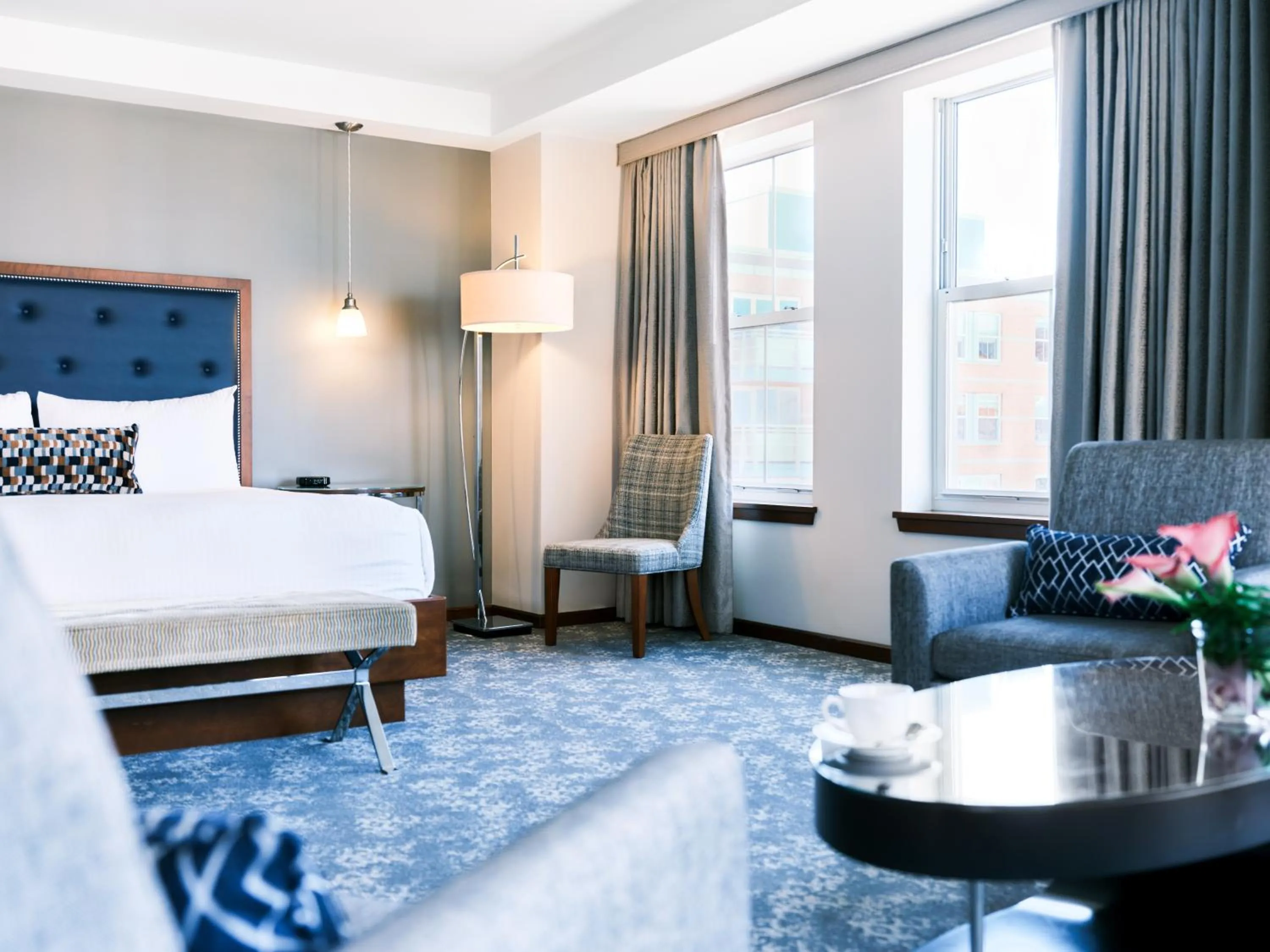 Bedroom, Bed in Battery Wharf Hotel, Boston Waterfront