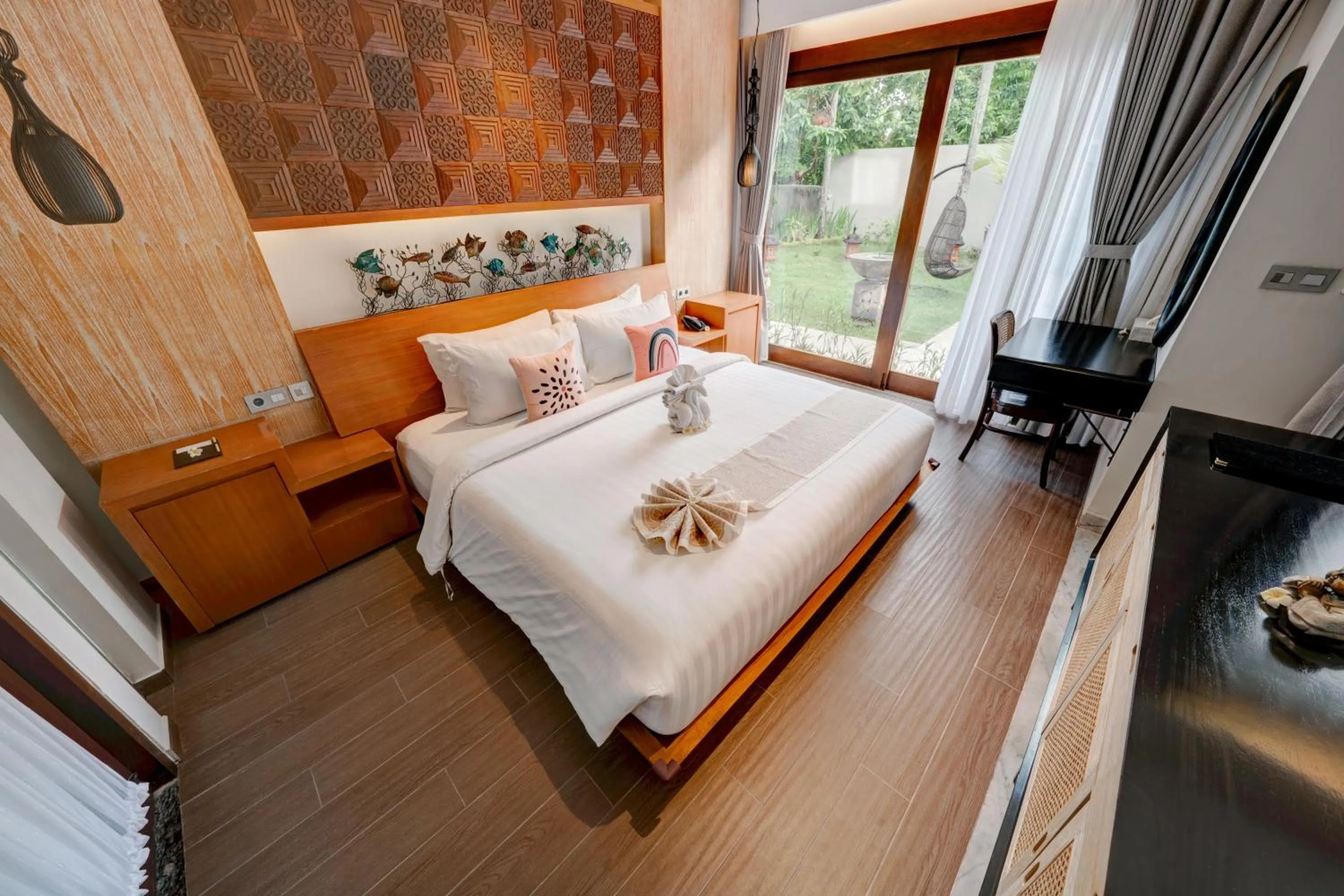 Bed in Mokko Suite Villas Umalas Bali
