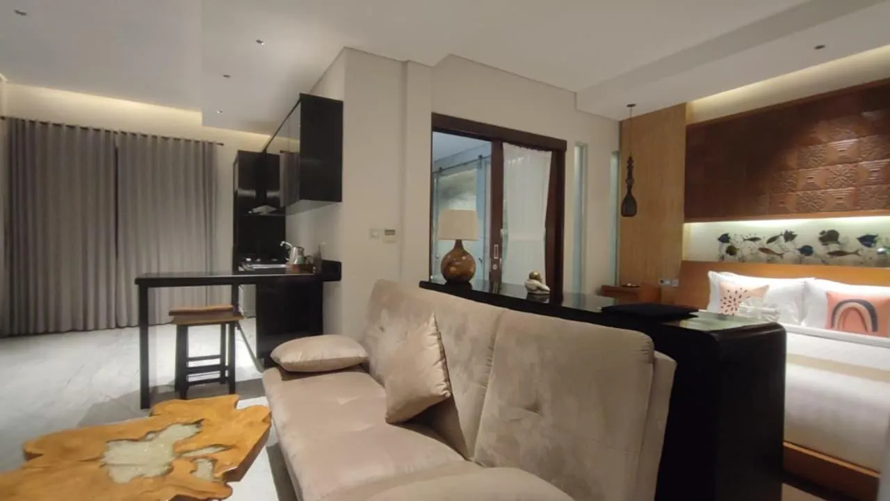 Bed in Mokko Suite Villas Umalas Bali