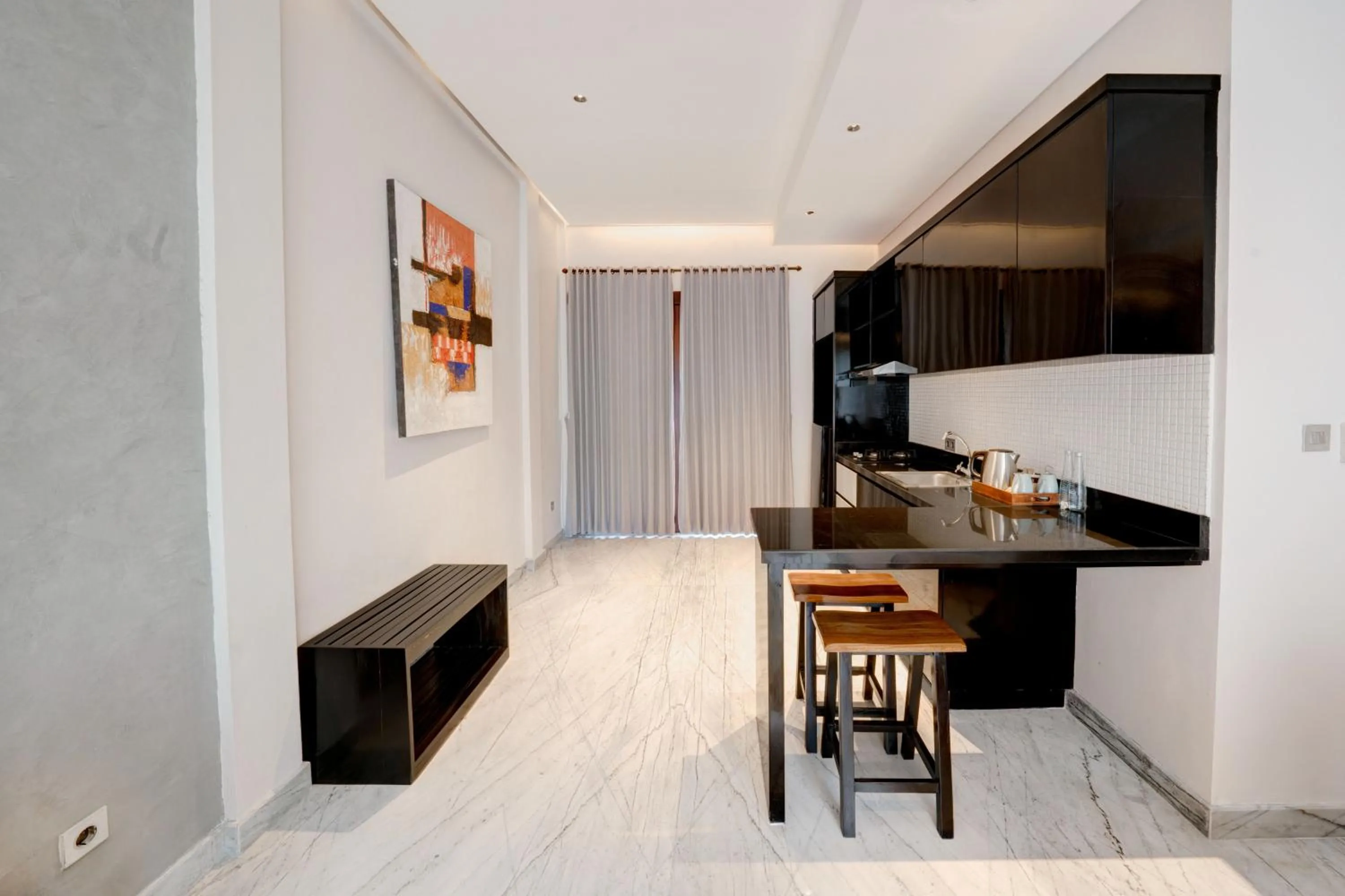 Kitchen or kitchenette in Mokko Suite Villas Umalas Bali