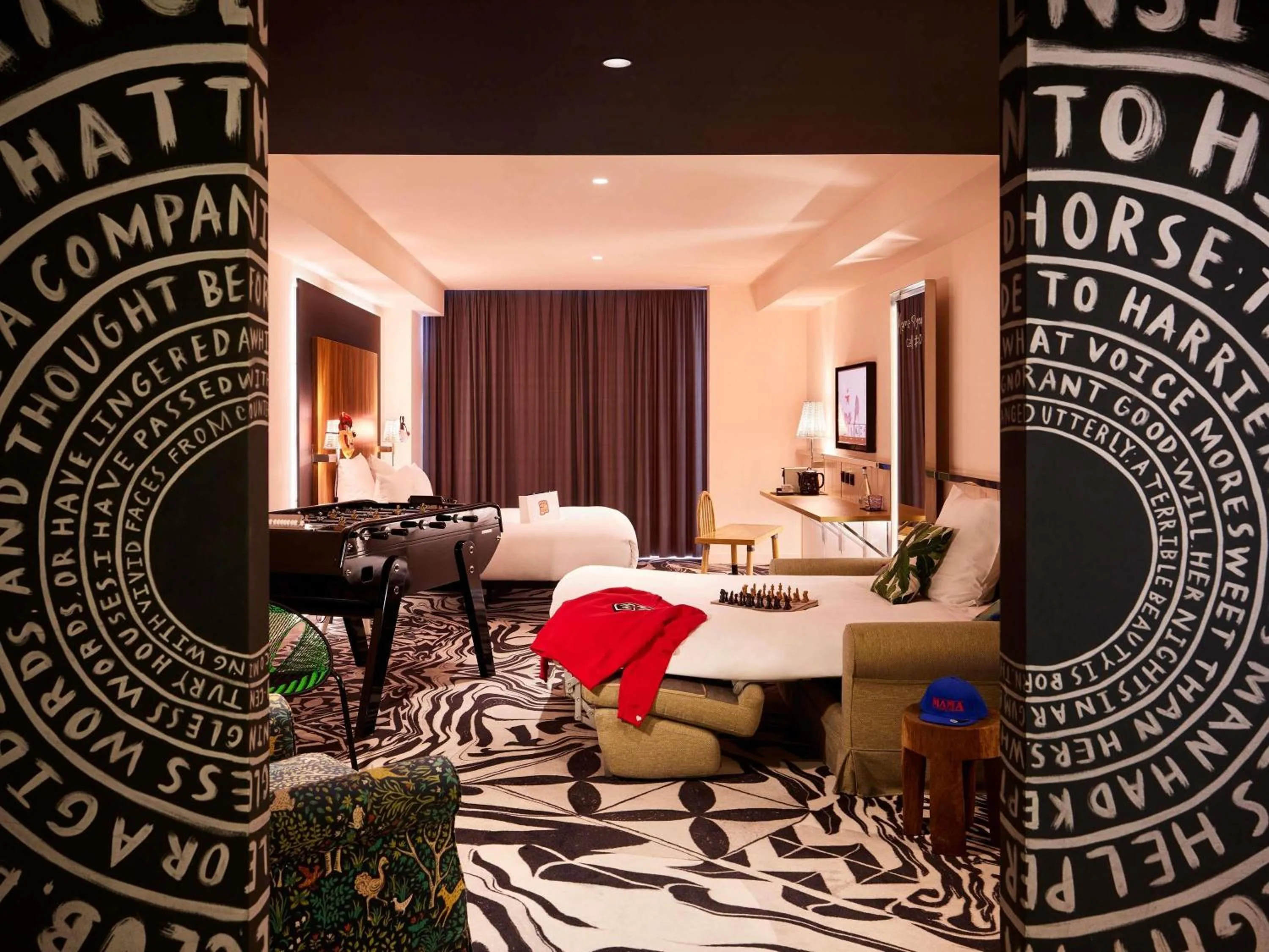 Bedroom in Mama Shelter Belgrade