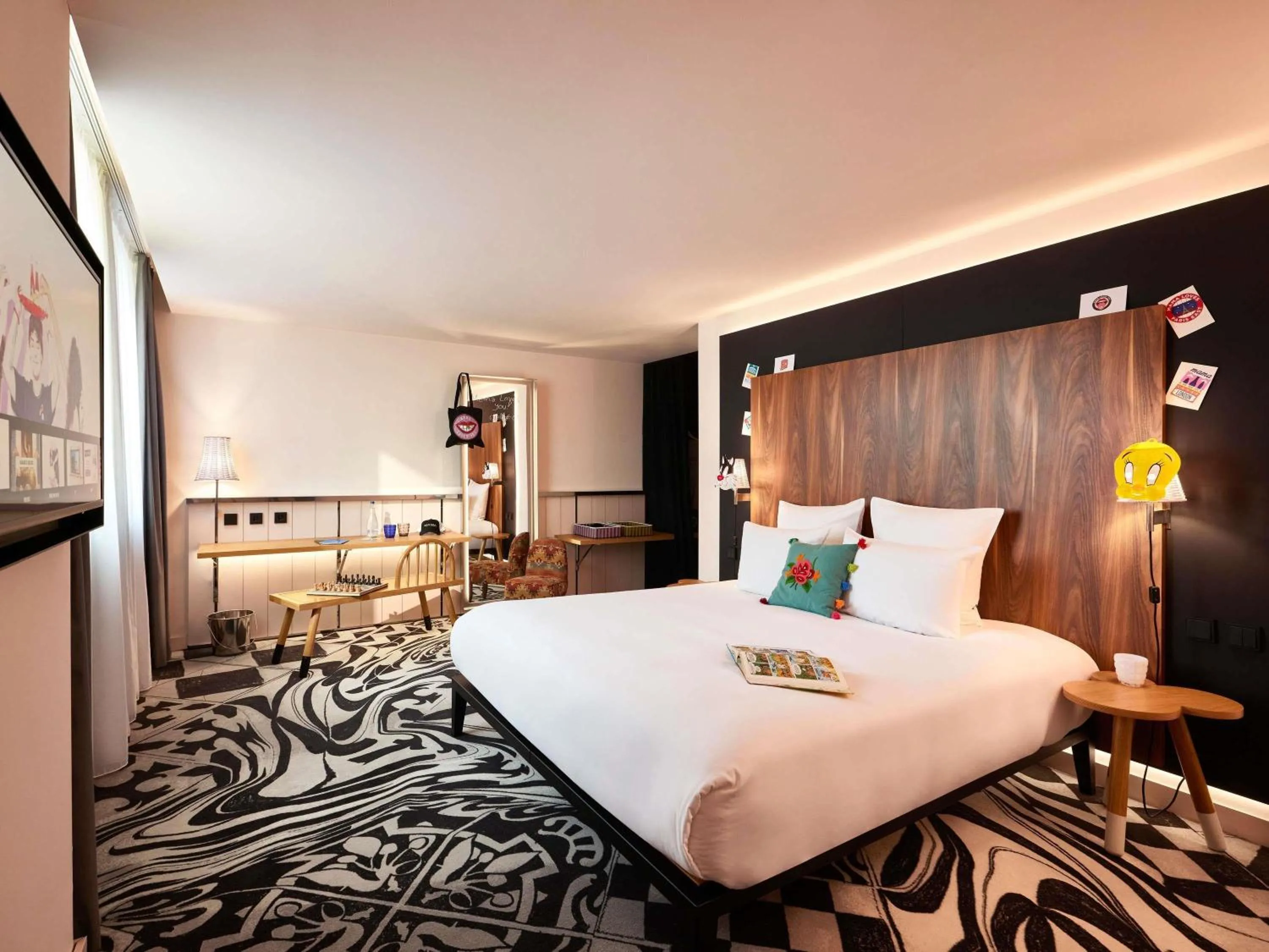 Bedroom, Bed in Mama Shelter Belgrade