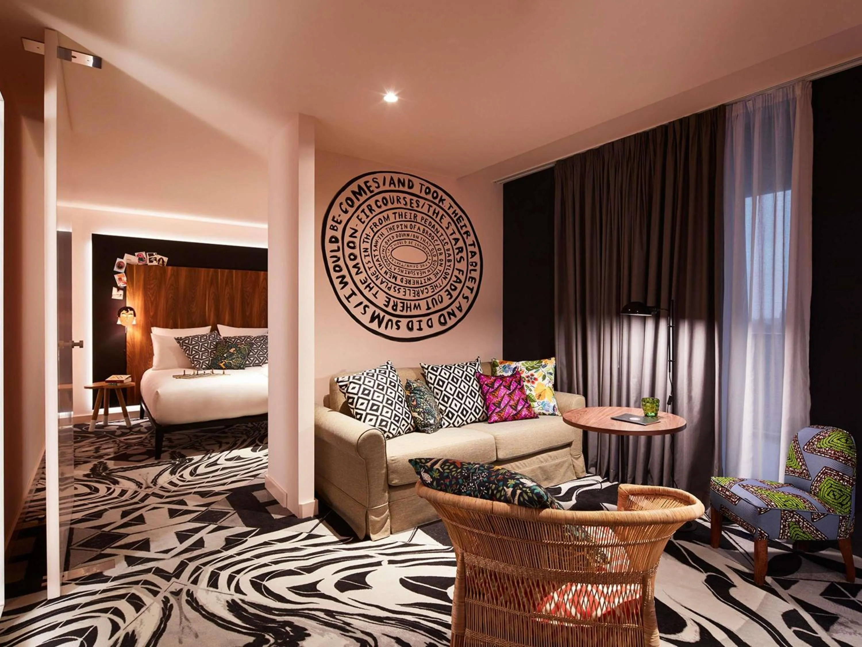 Bedroom, Bed in Mama Shelter Belgrade