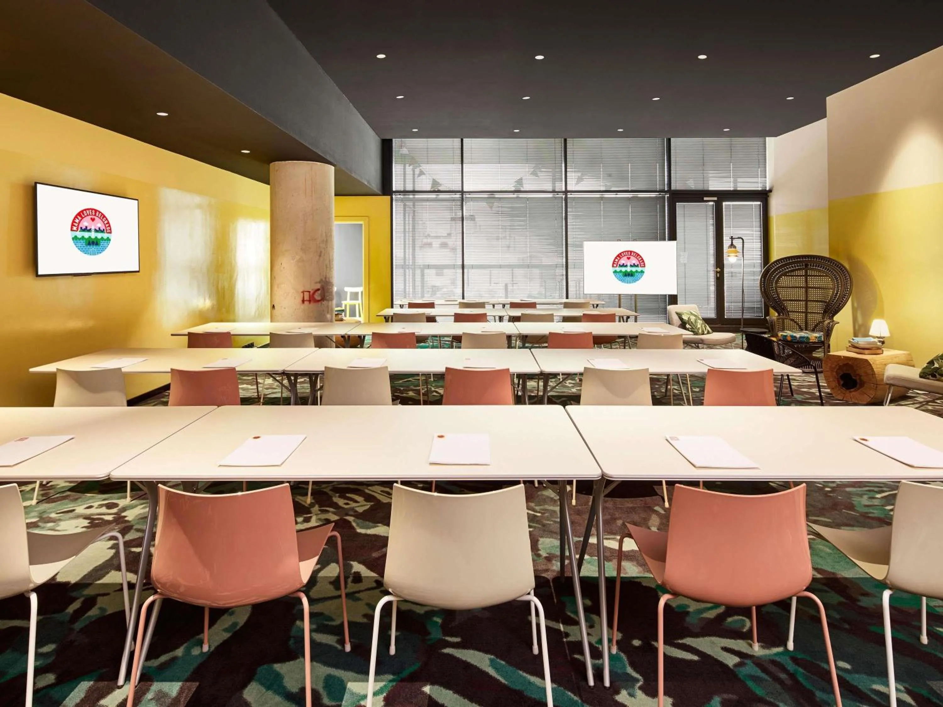 Meeting/conference room in Mama Shelter Belgrade