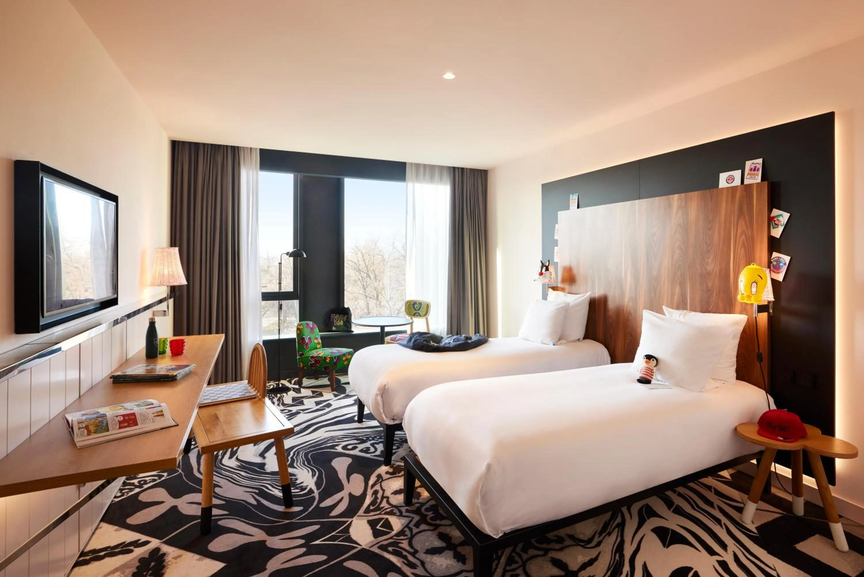 Bed in Mama Shelter Belgrade