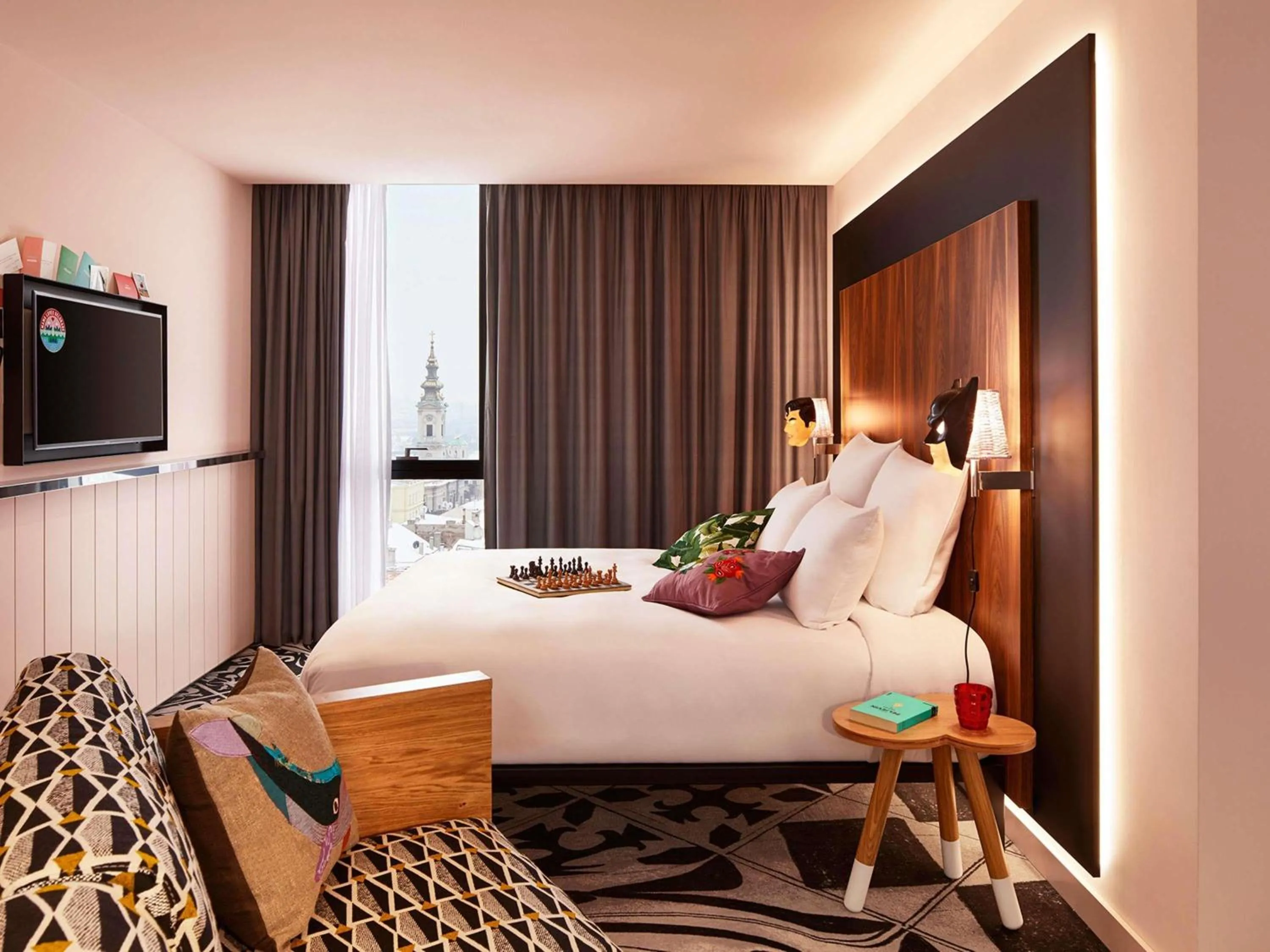 Bedroom, Bed in Mama Shelter Belgrade