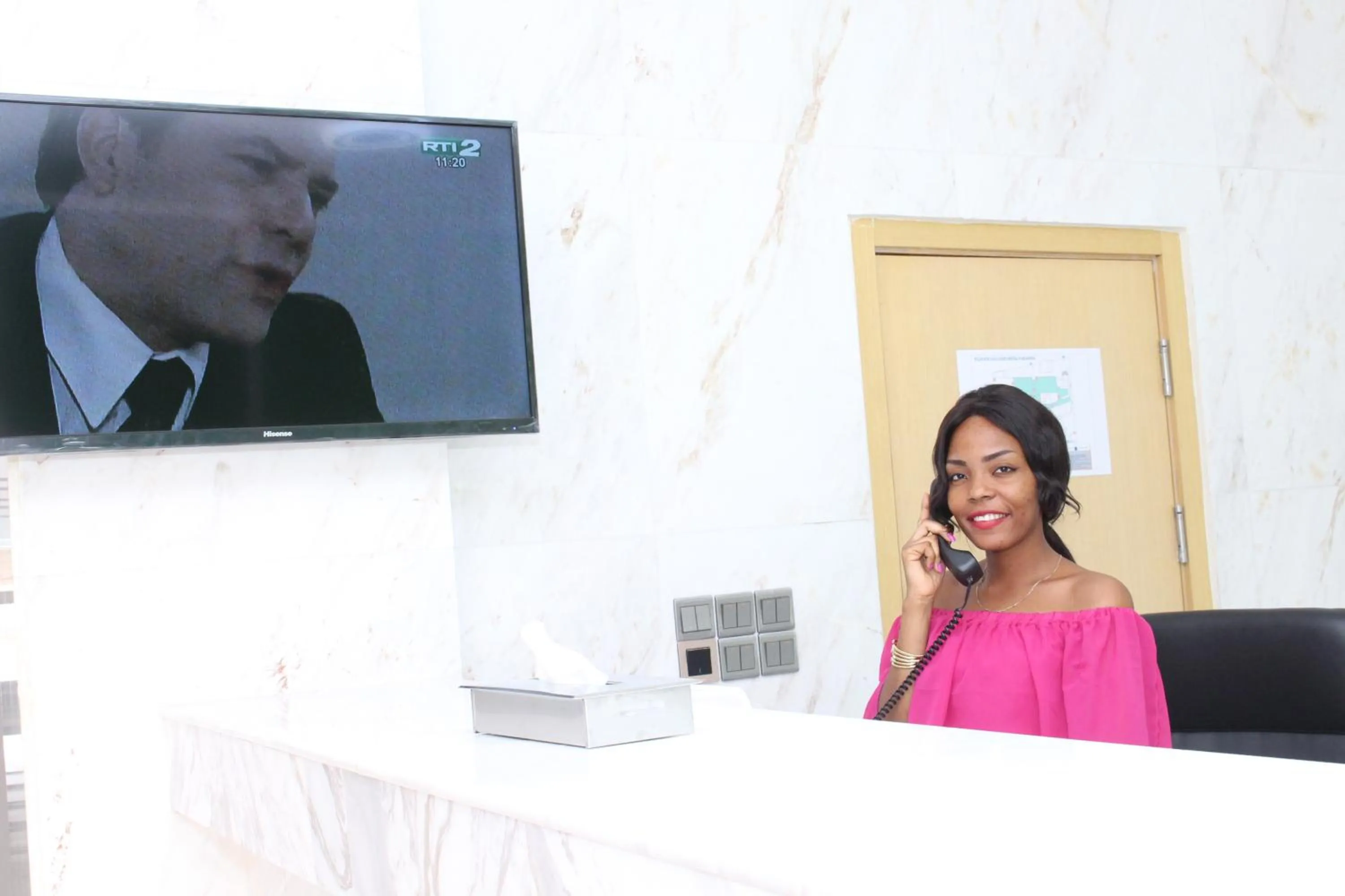 Lobby or reception in Paradisia Hotel