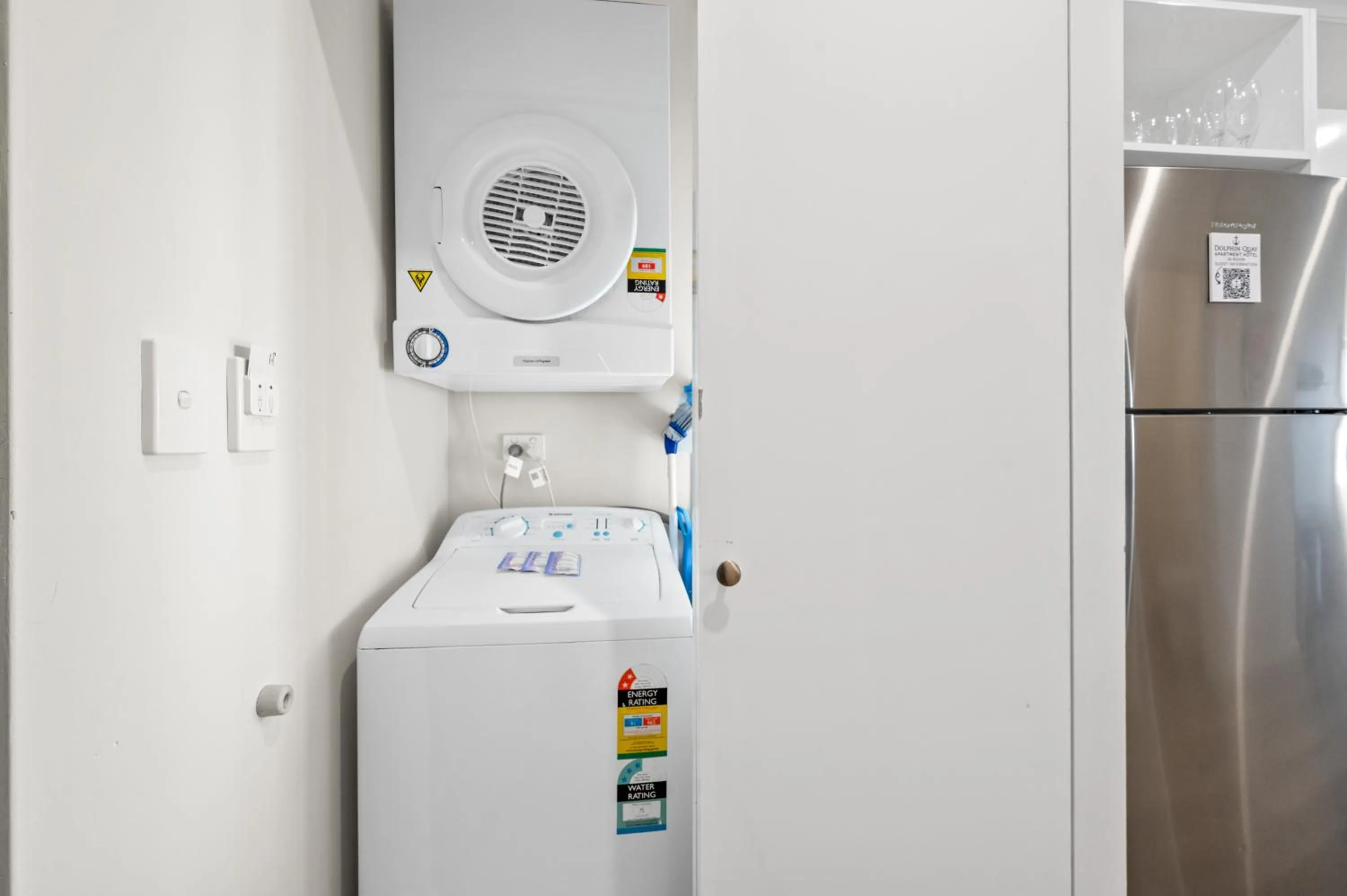 washing machine in Dolphin Quay Apartments