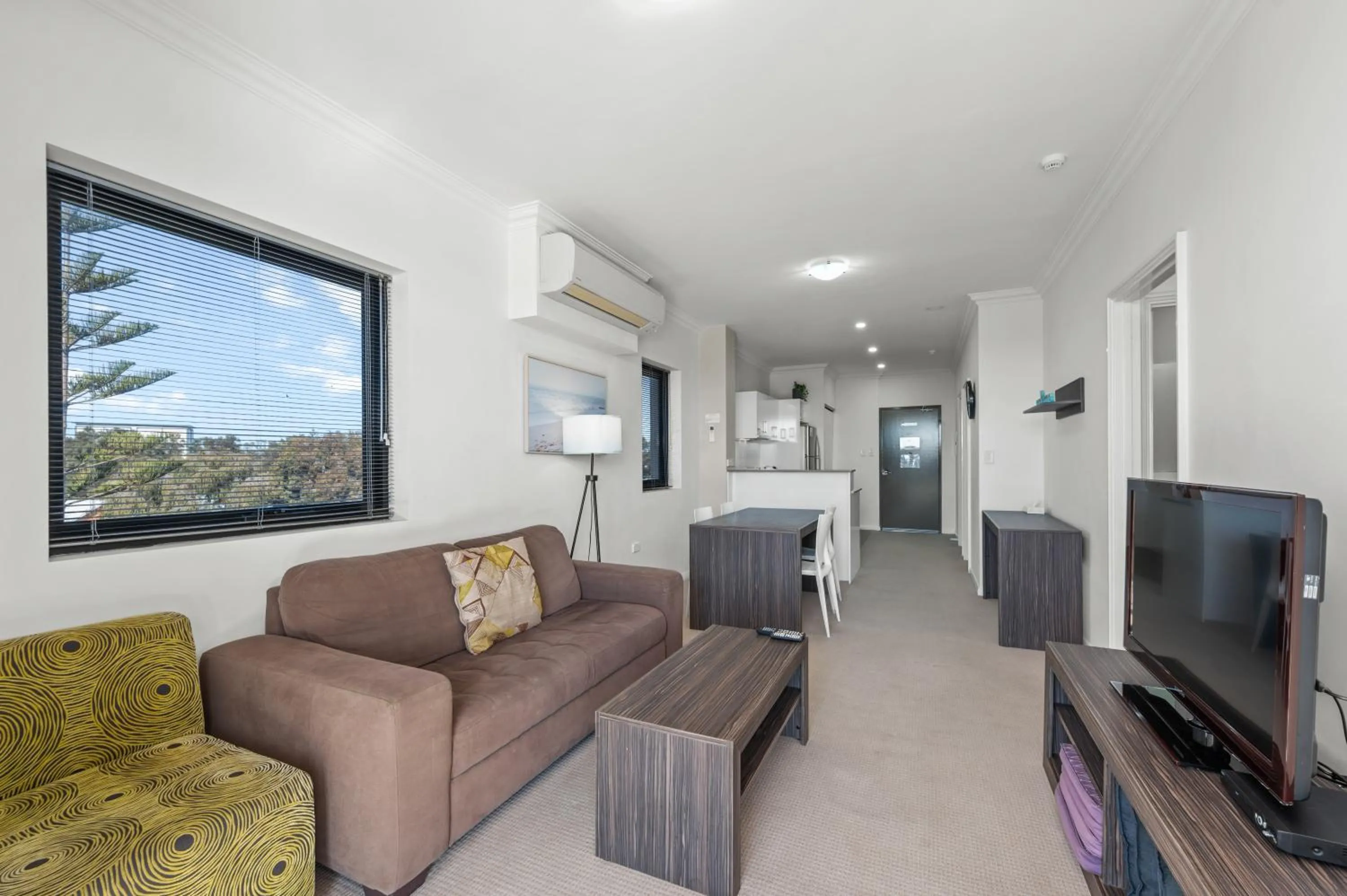Living room in Dolphin Quay Apartments