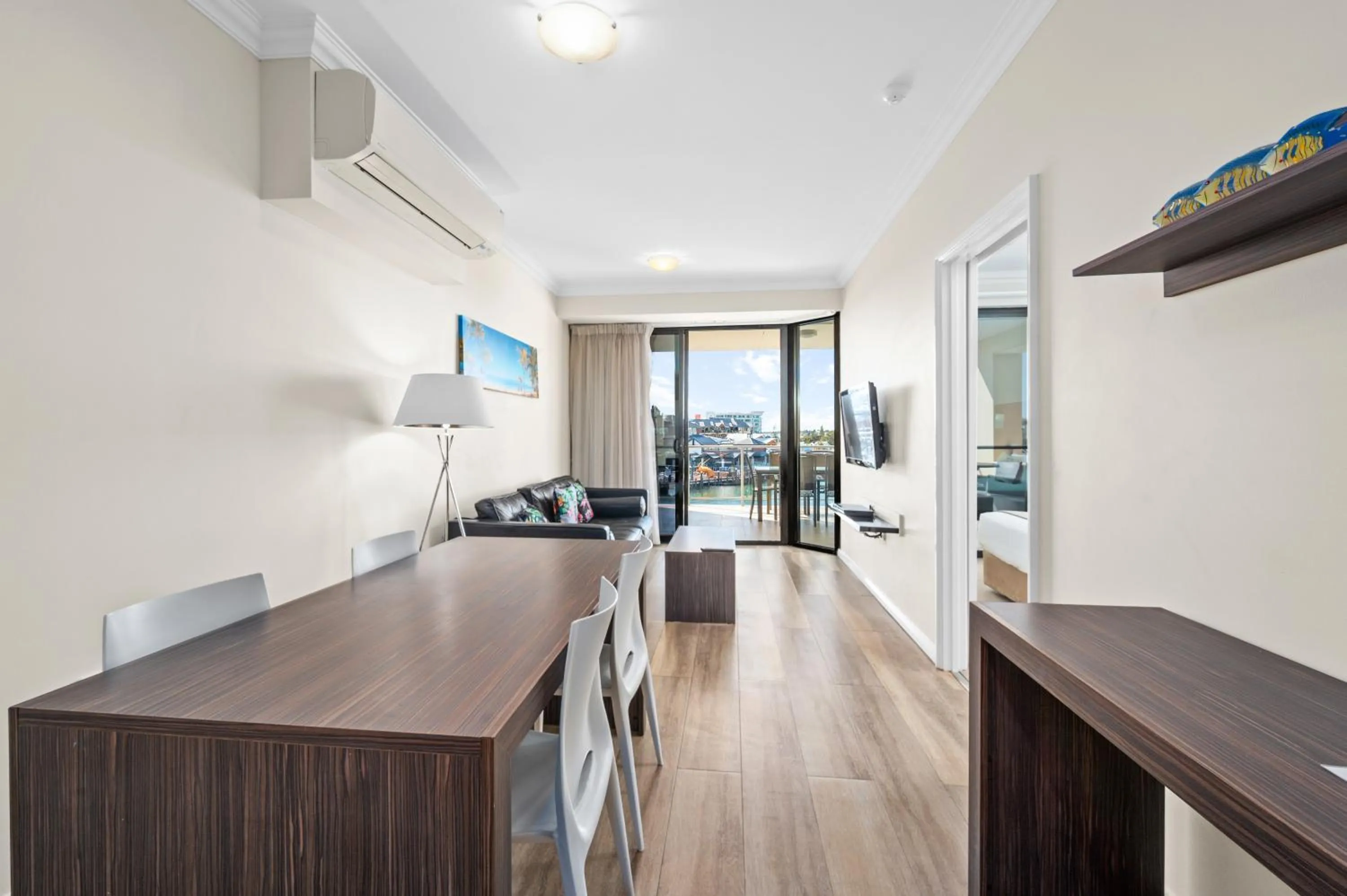 Seating area in Dolphin Quay Apartments