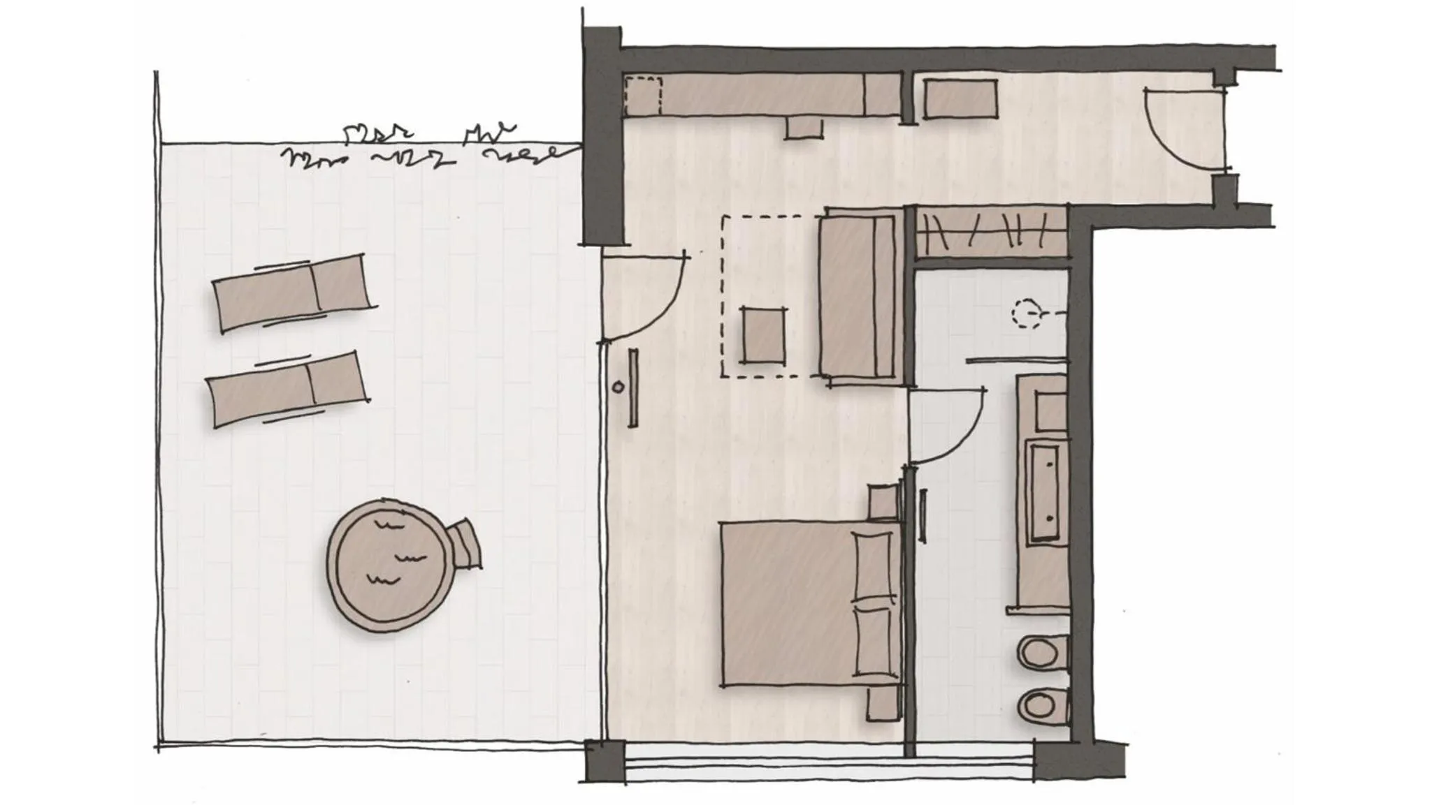 Photo of the whole room in Hotel Christof