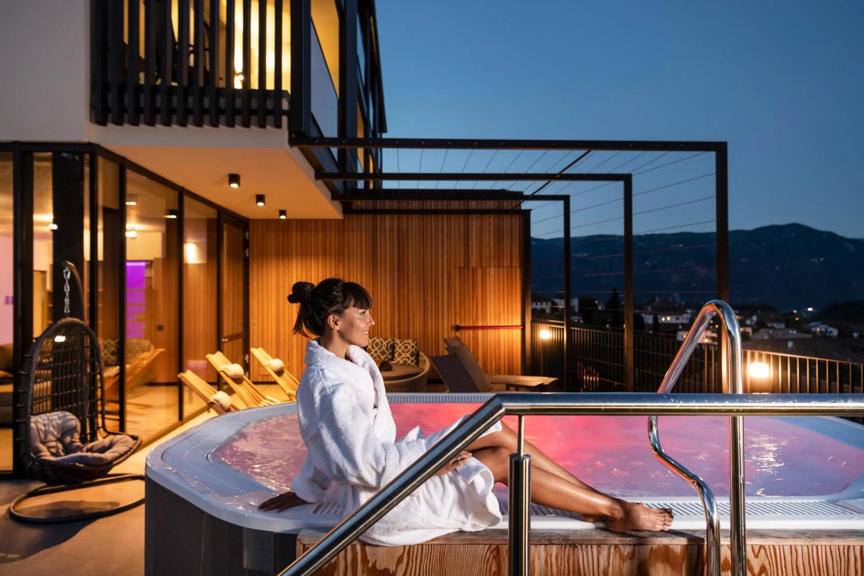 Hot Tub in Hotel Christof