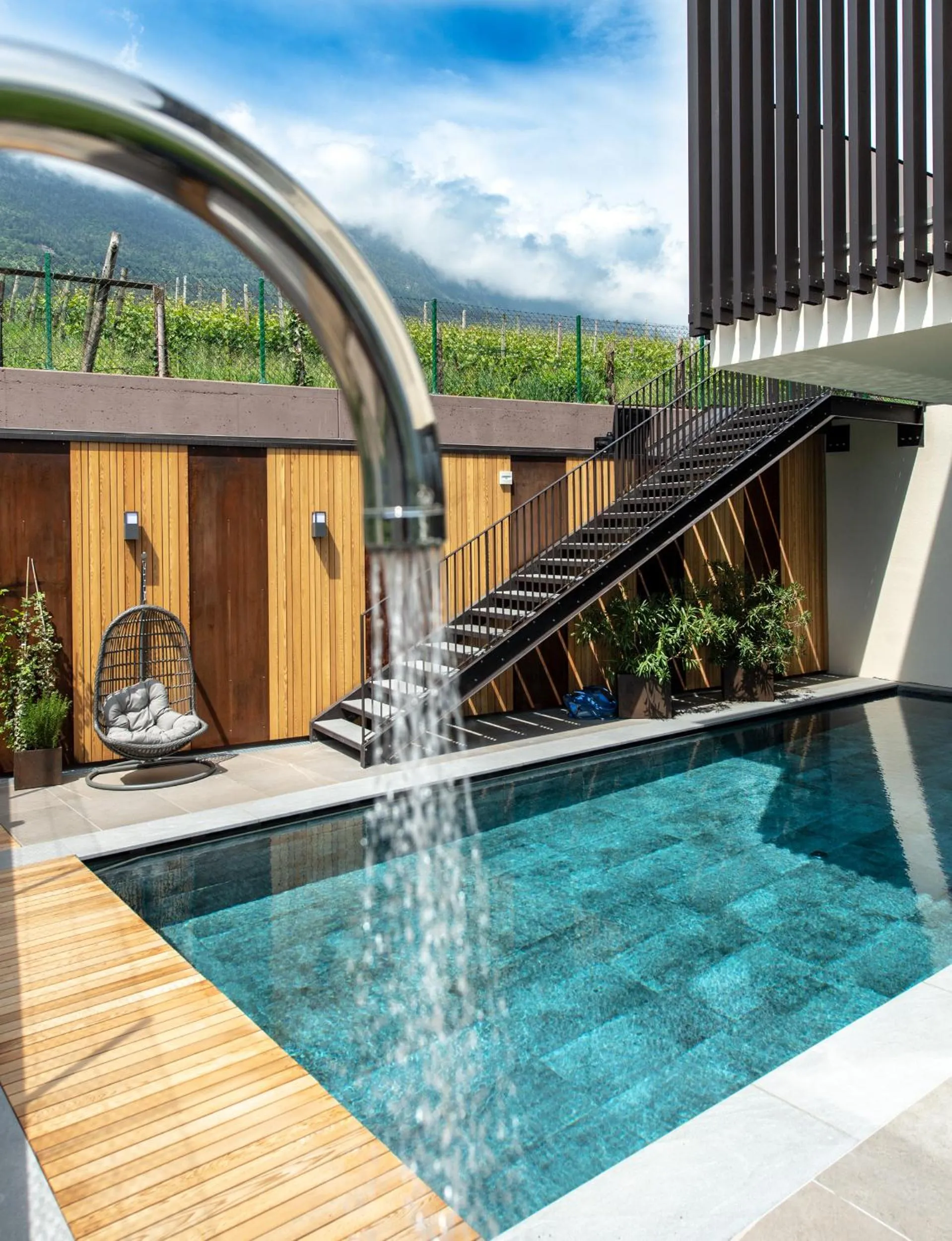 Swimming pool in Hotel Christof