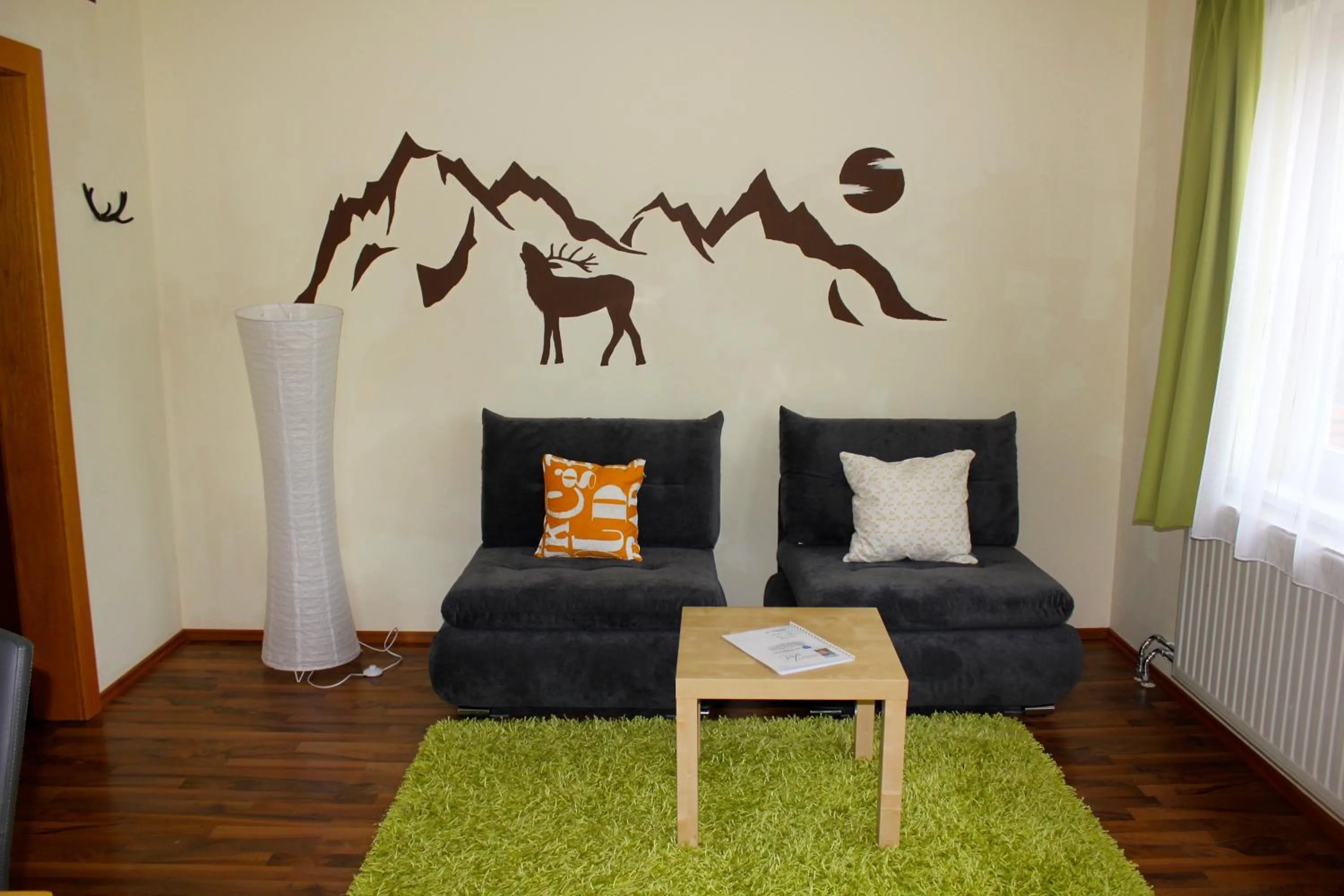 Living room in FeWo Leeb