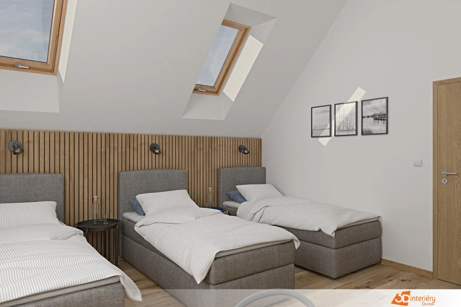 Double or Twin Room with View in Penzion a restaurace U ŘEKY
