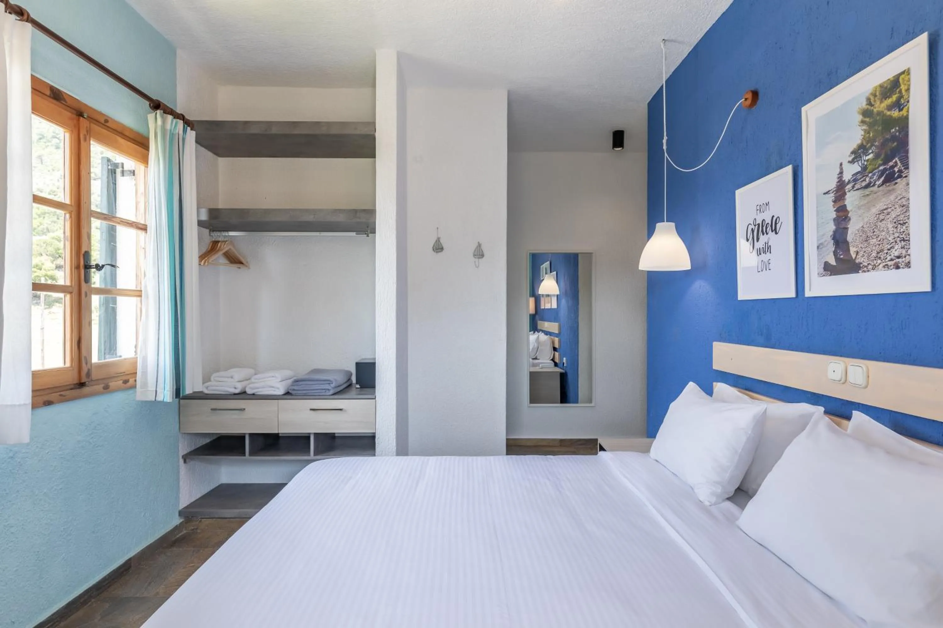 Bed in Panormos Beach Hotel Skopelos