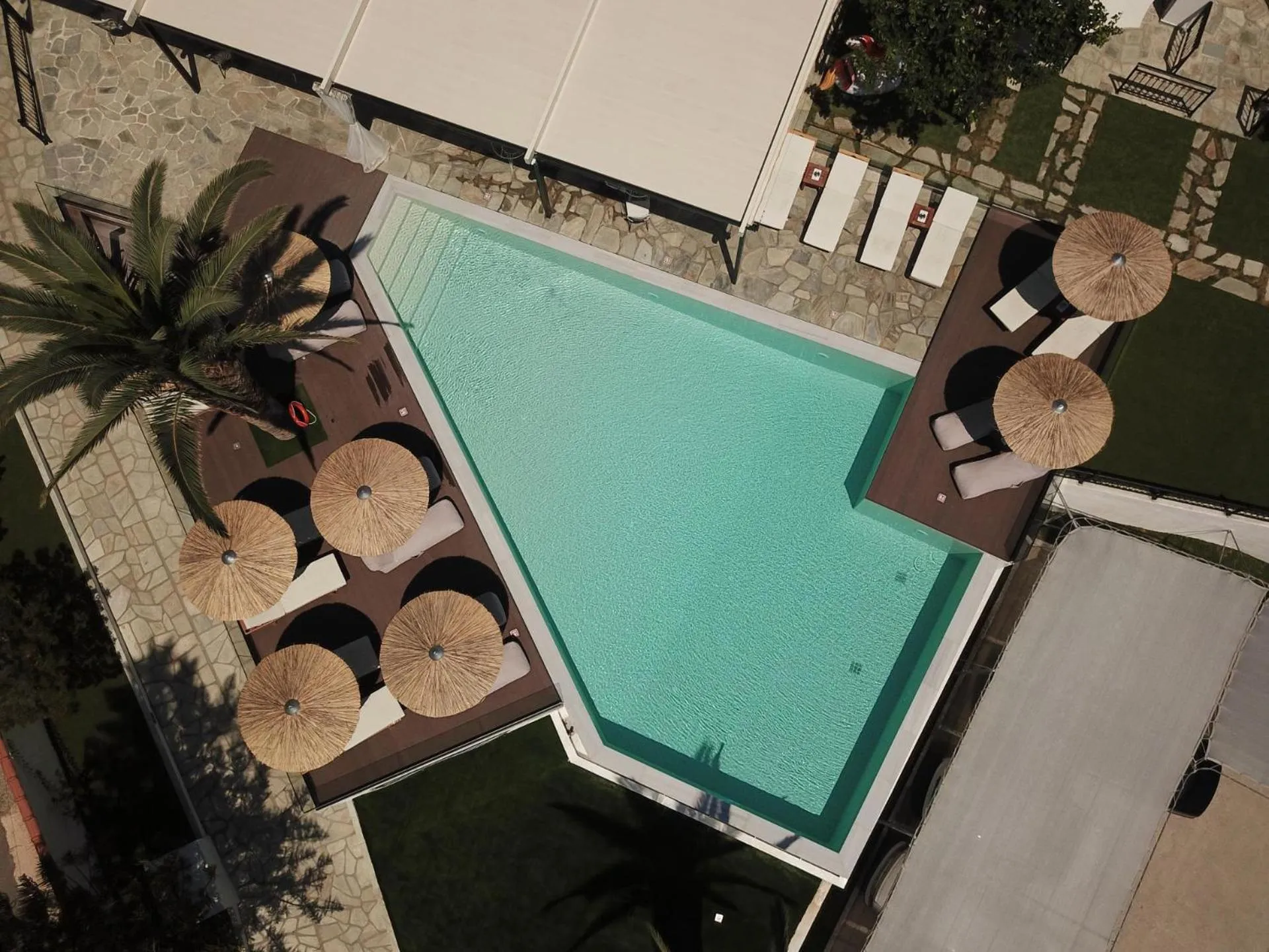 Swimming pool in Panormos Beach Hotel Skopelos