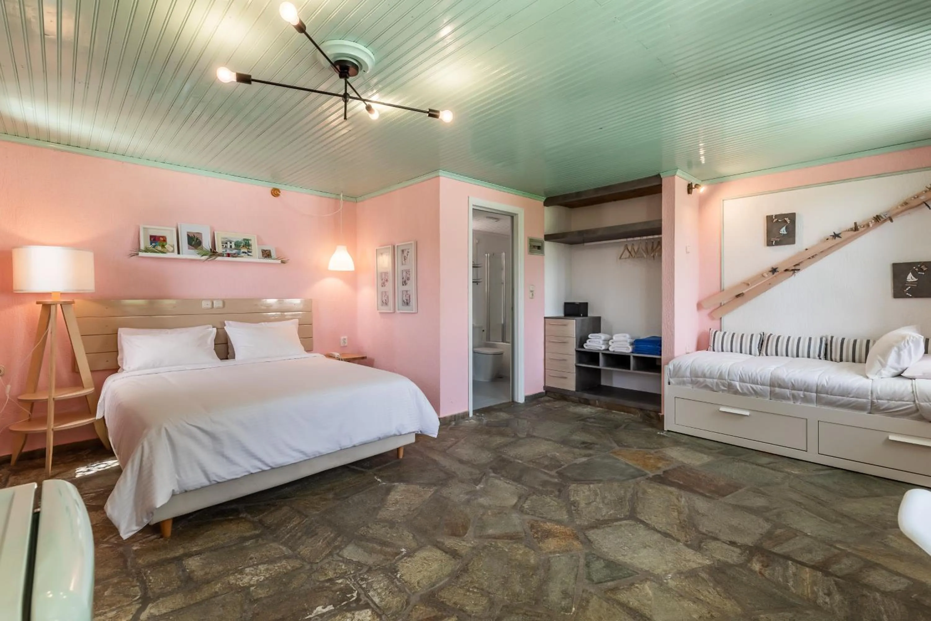 Bed in Panormos Beach Hotel Skopelos