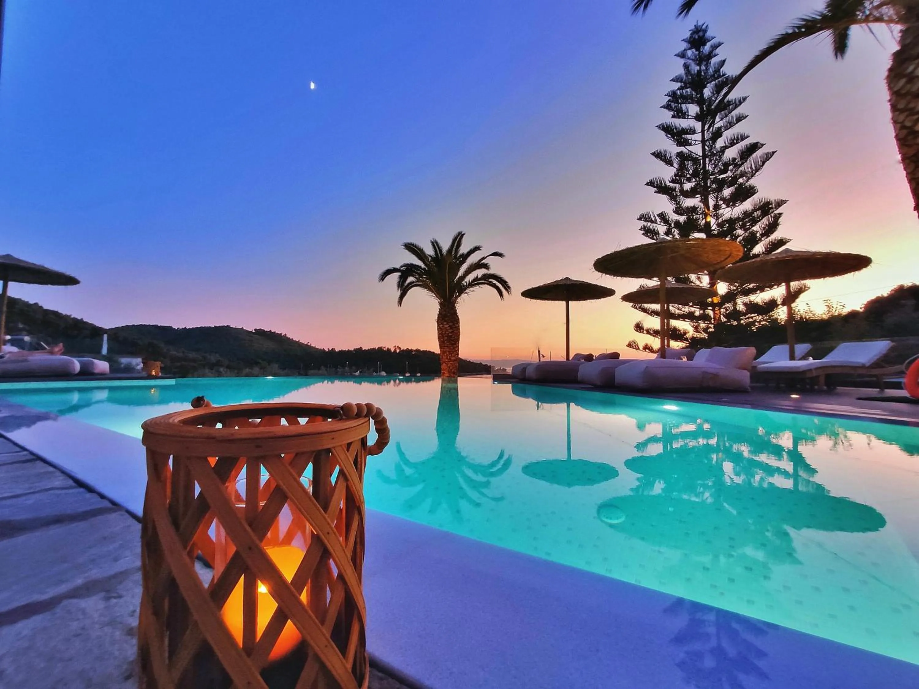Swimming pool in Panormos Beach Hotel Skopelos