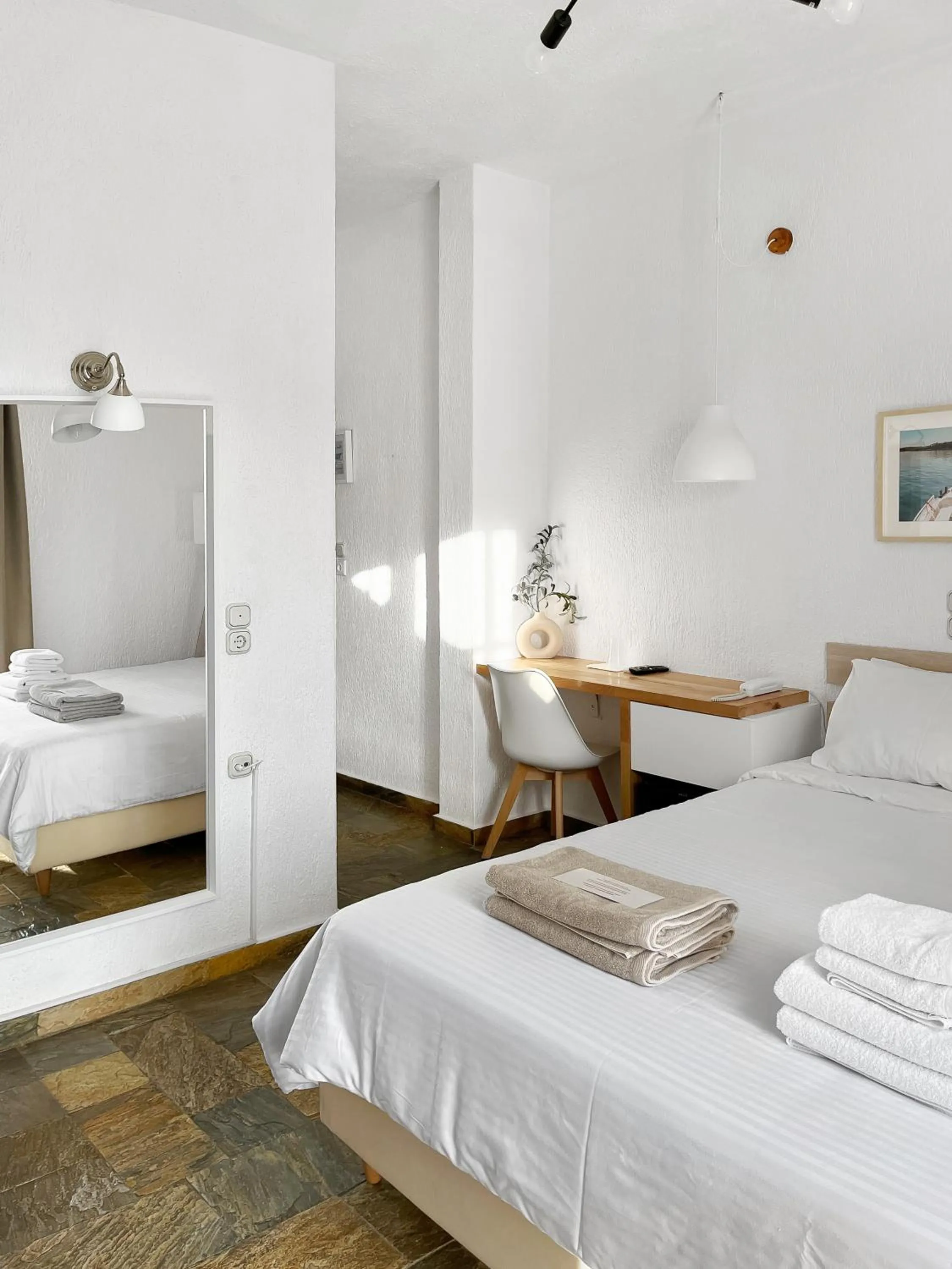 Bed in Panormos Beach Hotel Skopelos