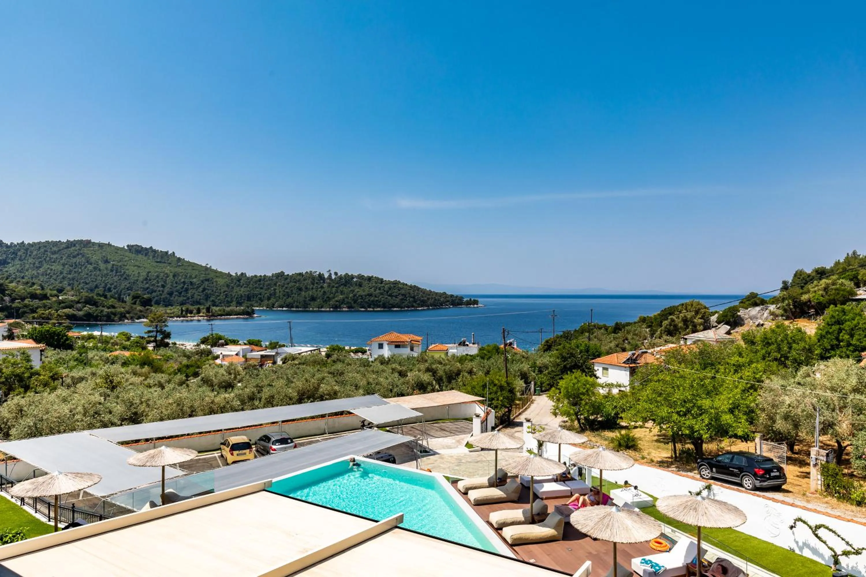 Balcony/Terrace in Panormos Beach Hotel Skopelos