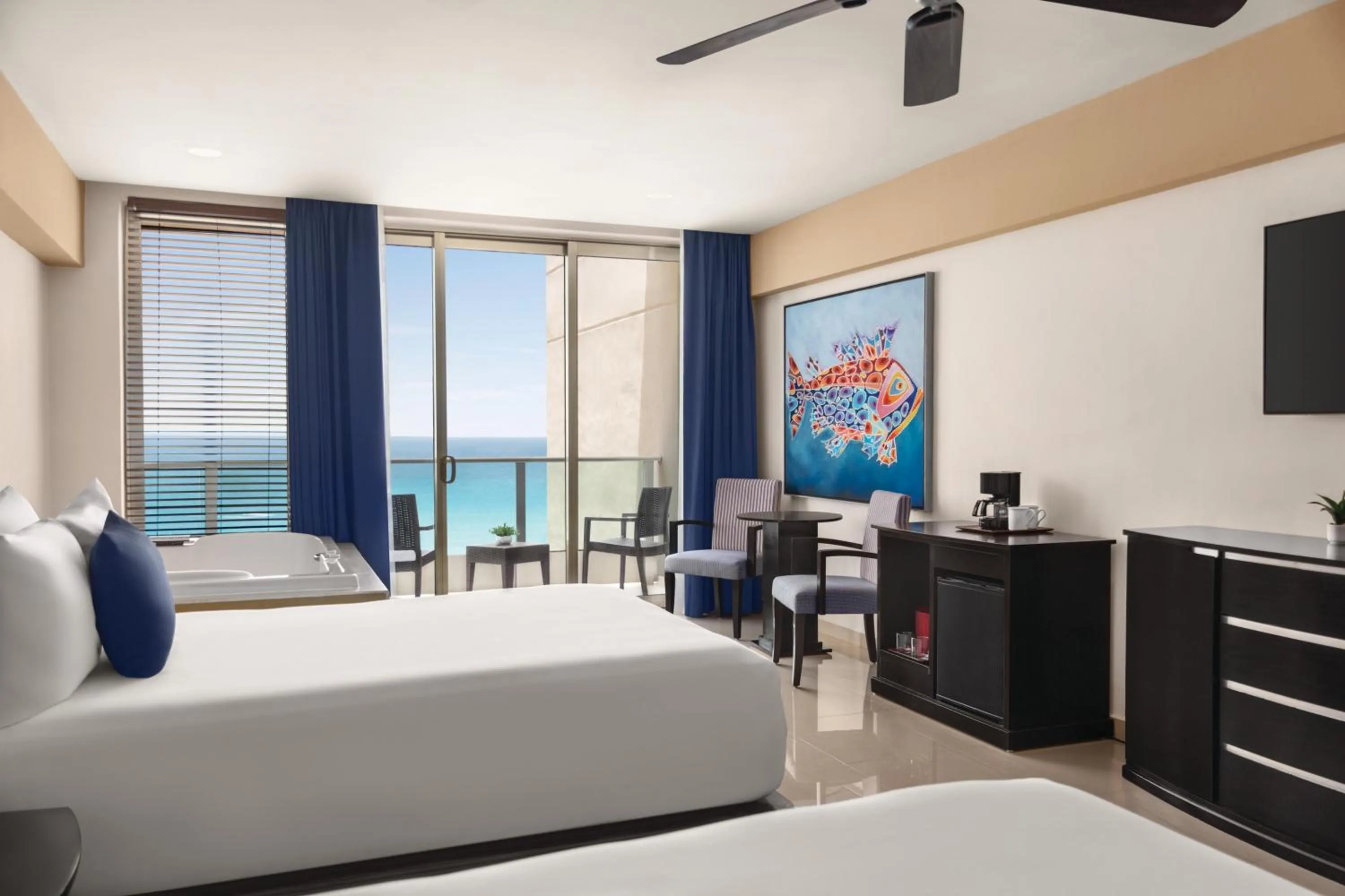 TV and multimedia, Bed in Seadust Cancun Family Resort - All Inclusive