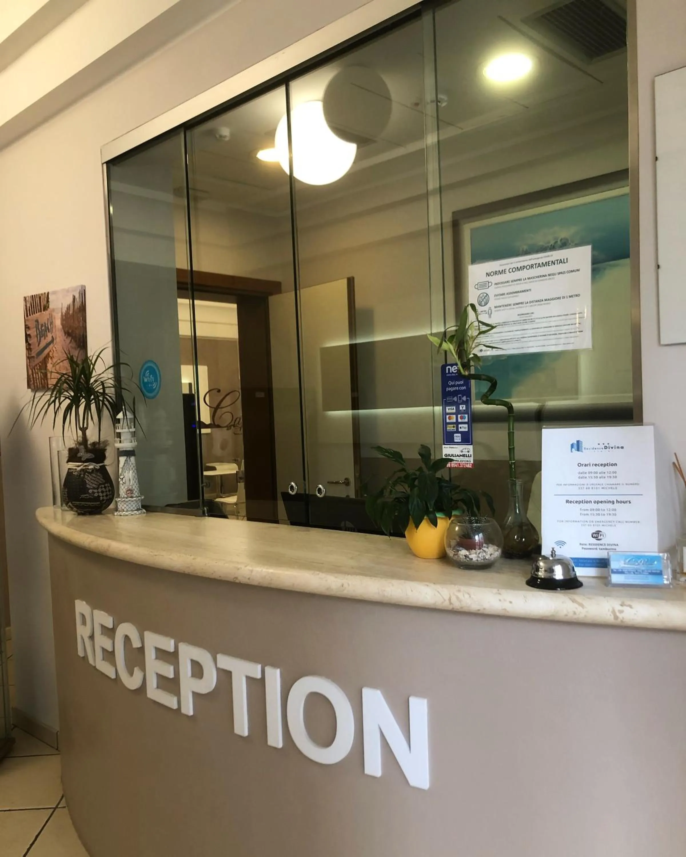 Lobby or reception in Residence Divina