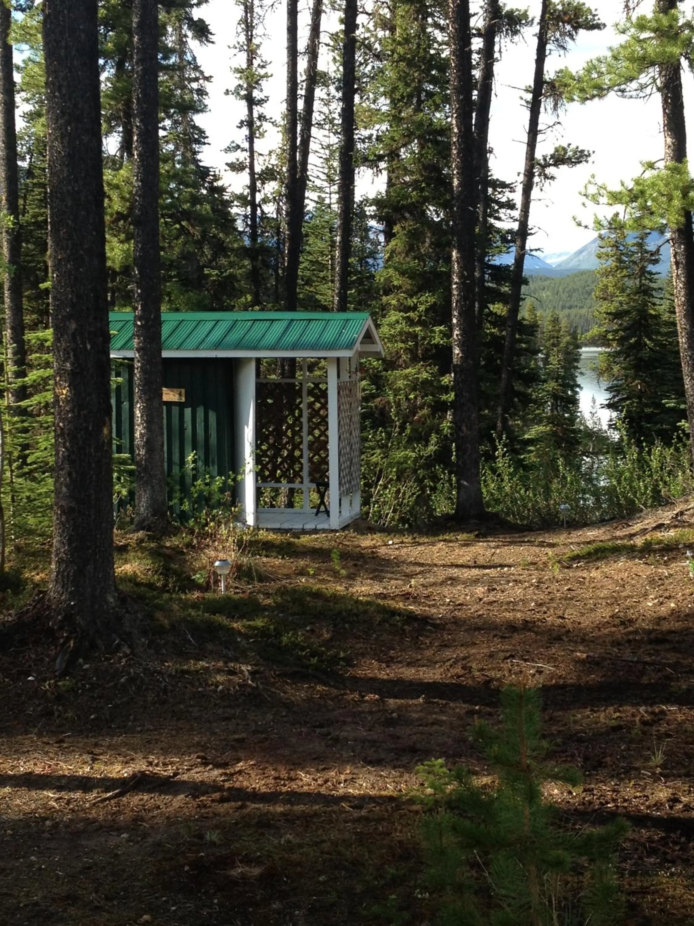 Toilet in Vines and Puppies Hideaway