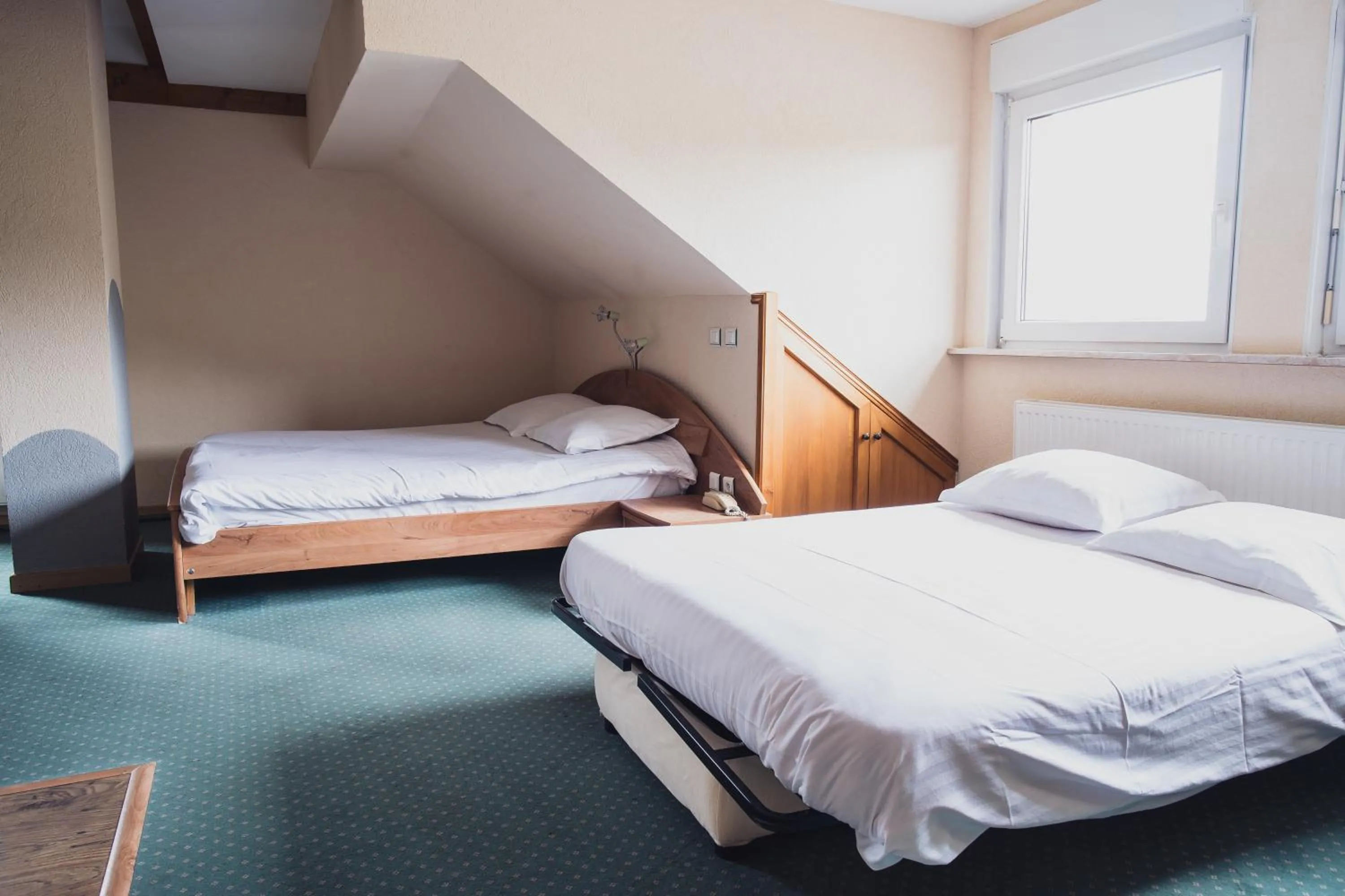 Bed in Hotel Du Donon