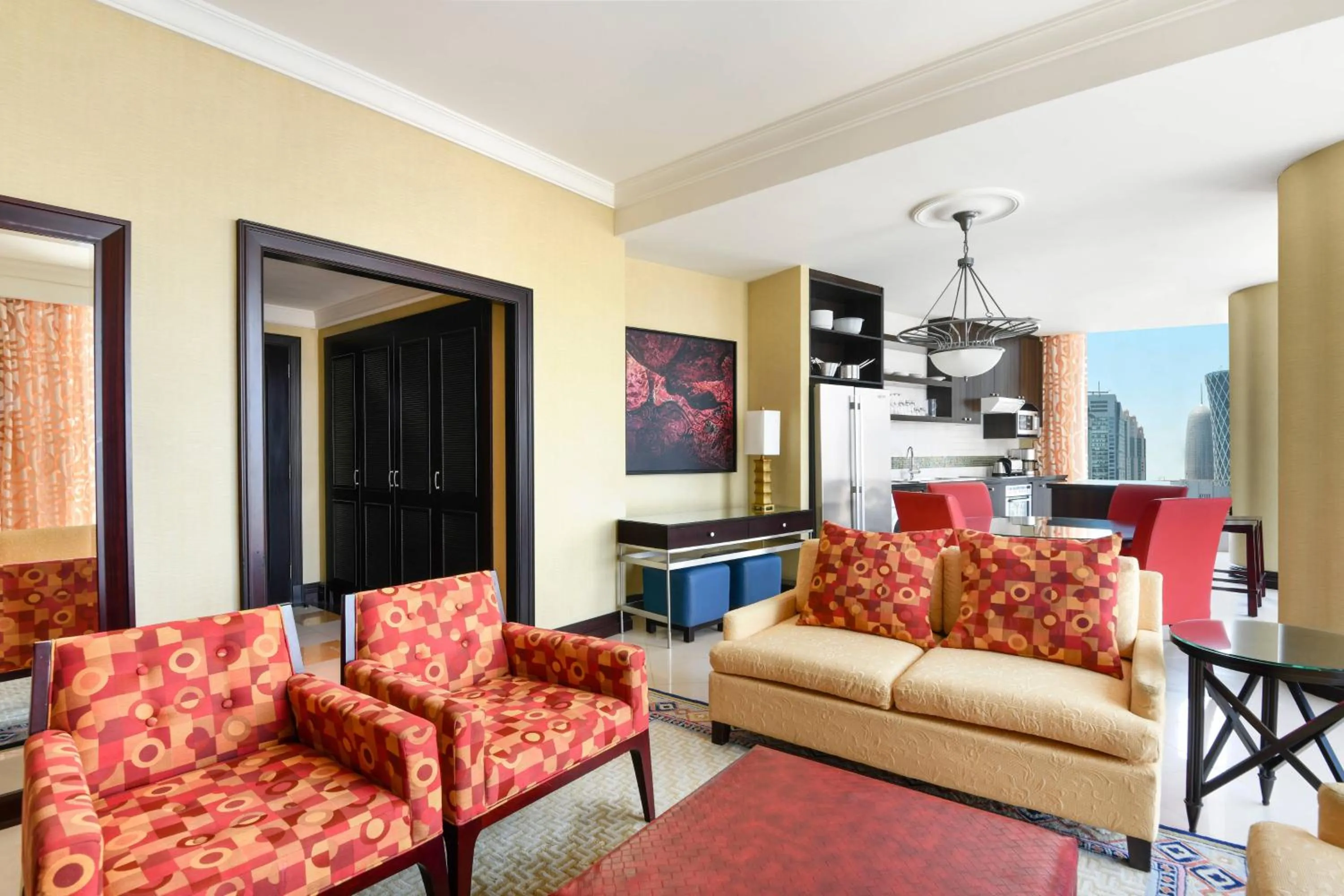 Living room in Marriott Marquis City Center Doha Hotel