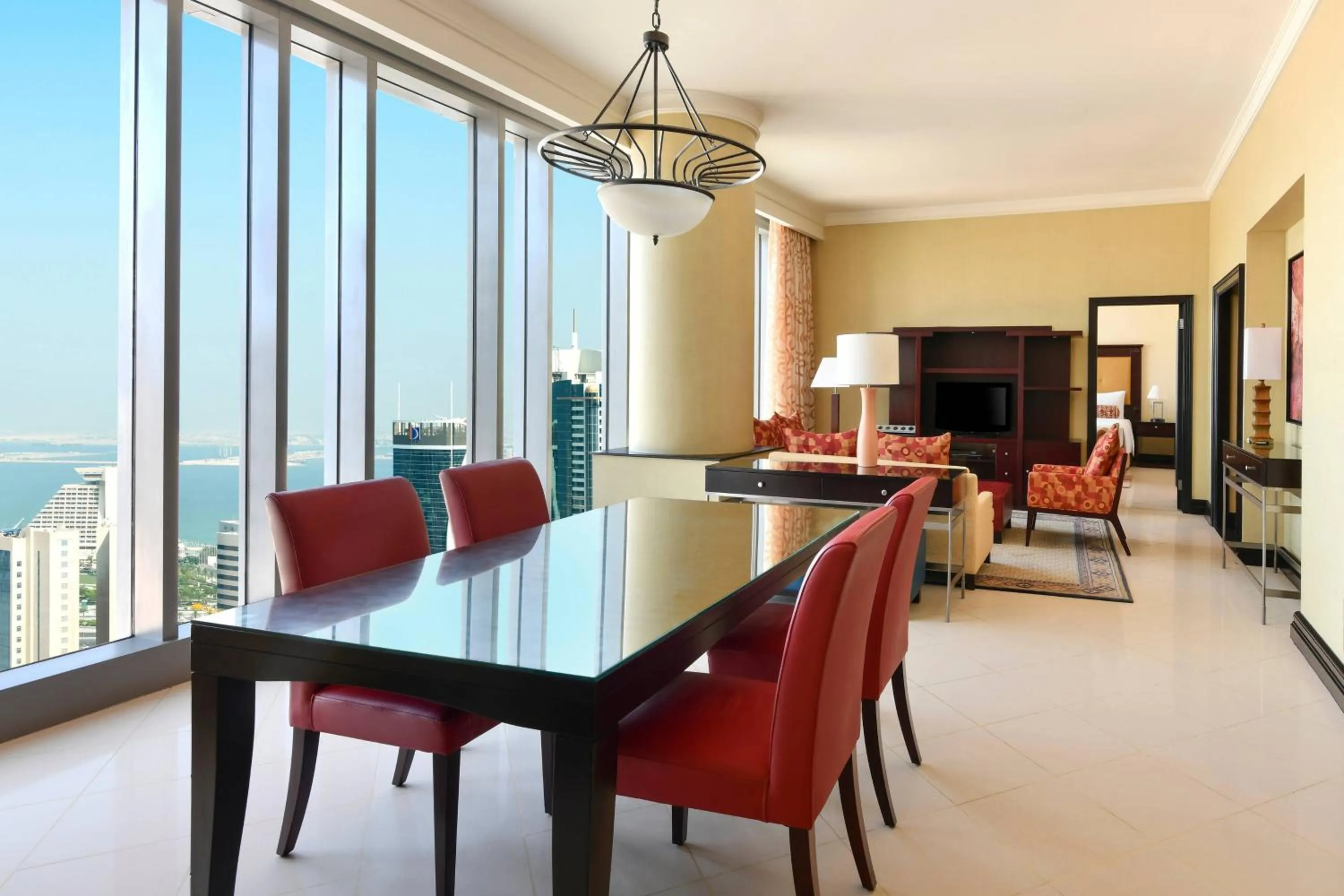 Living room in Marriott Marquis City Center Doha Hotel