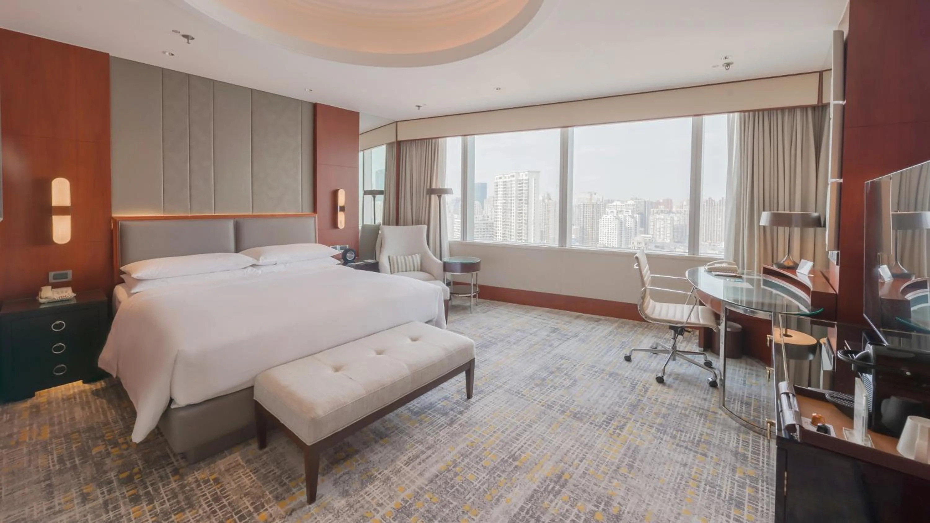 Bedroom, Bed in Shanghai Marriott Marquis City Centre