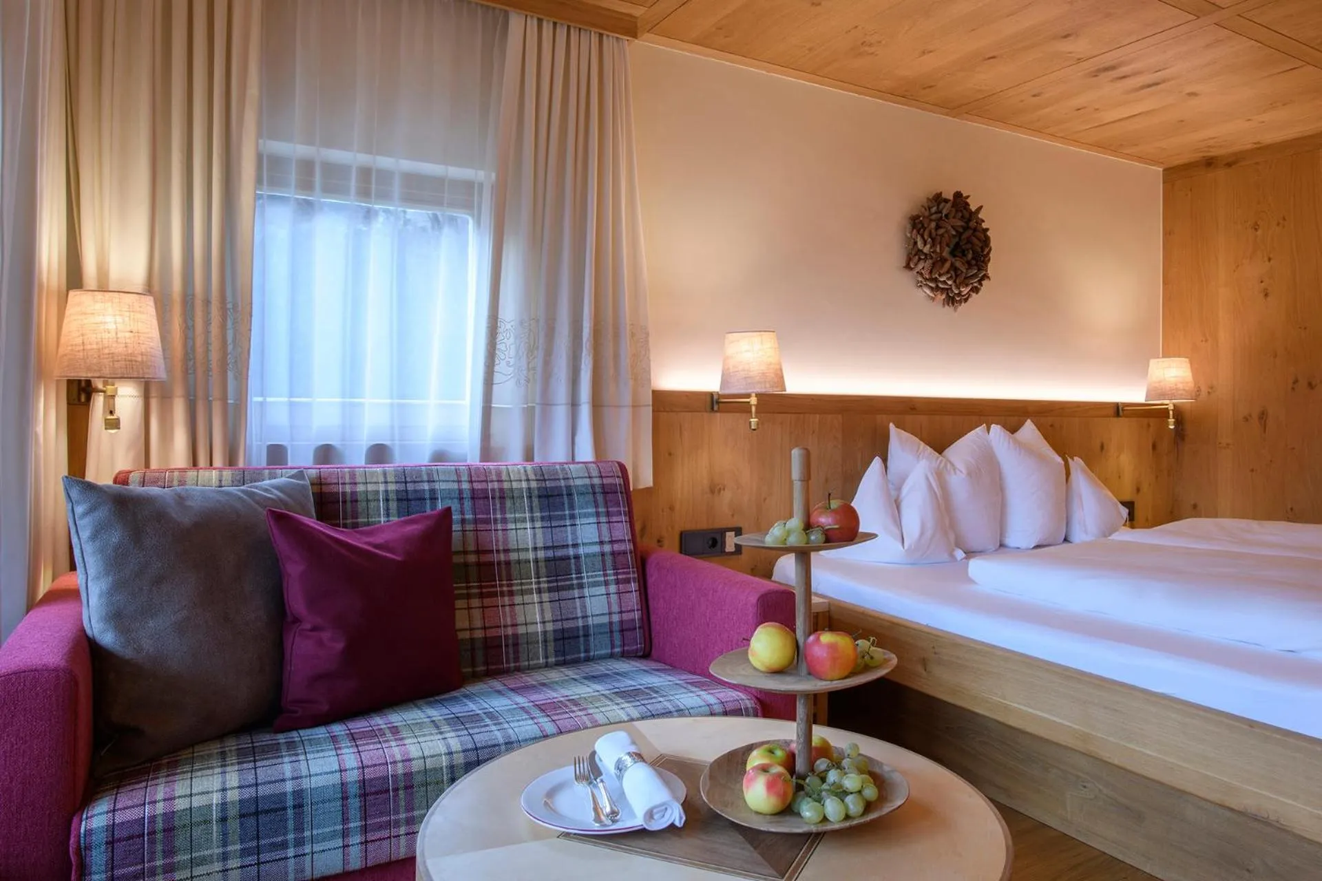 Bed in Hotel Montafoner Hof