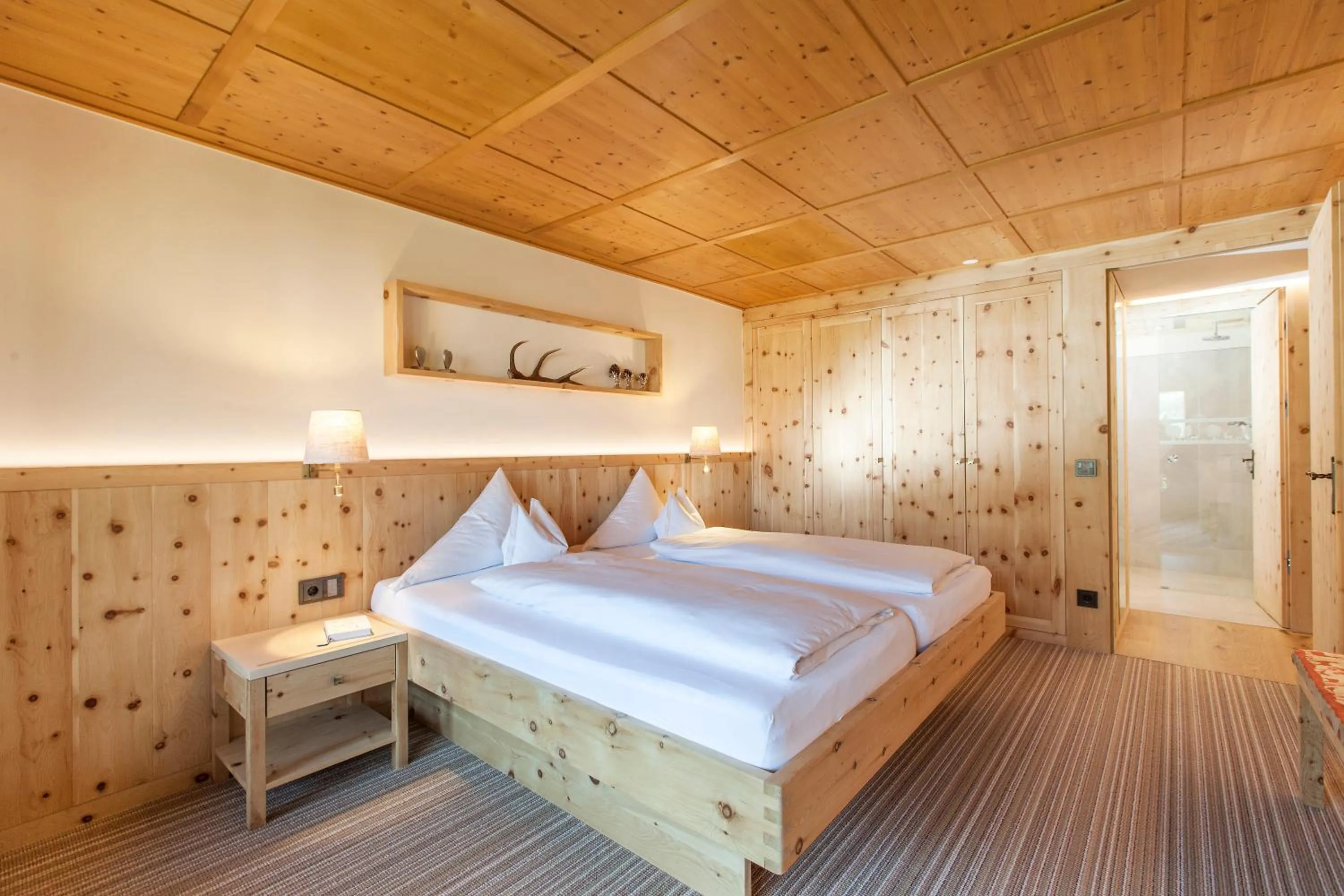 Bed in Hotel Montafoner Hof